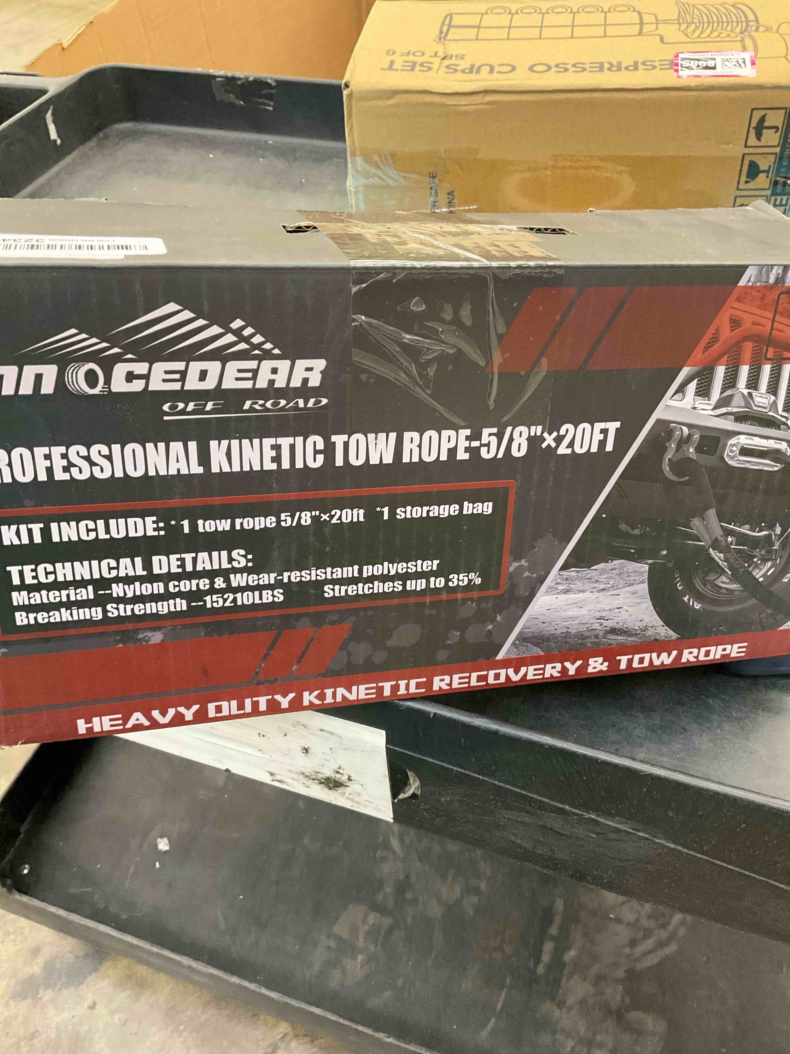 innocedear professional kinetic tow rope-5/8” X 20FT