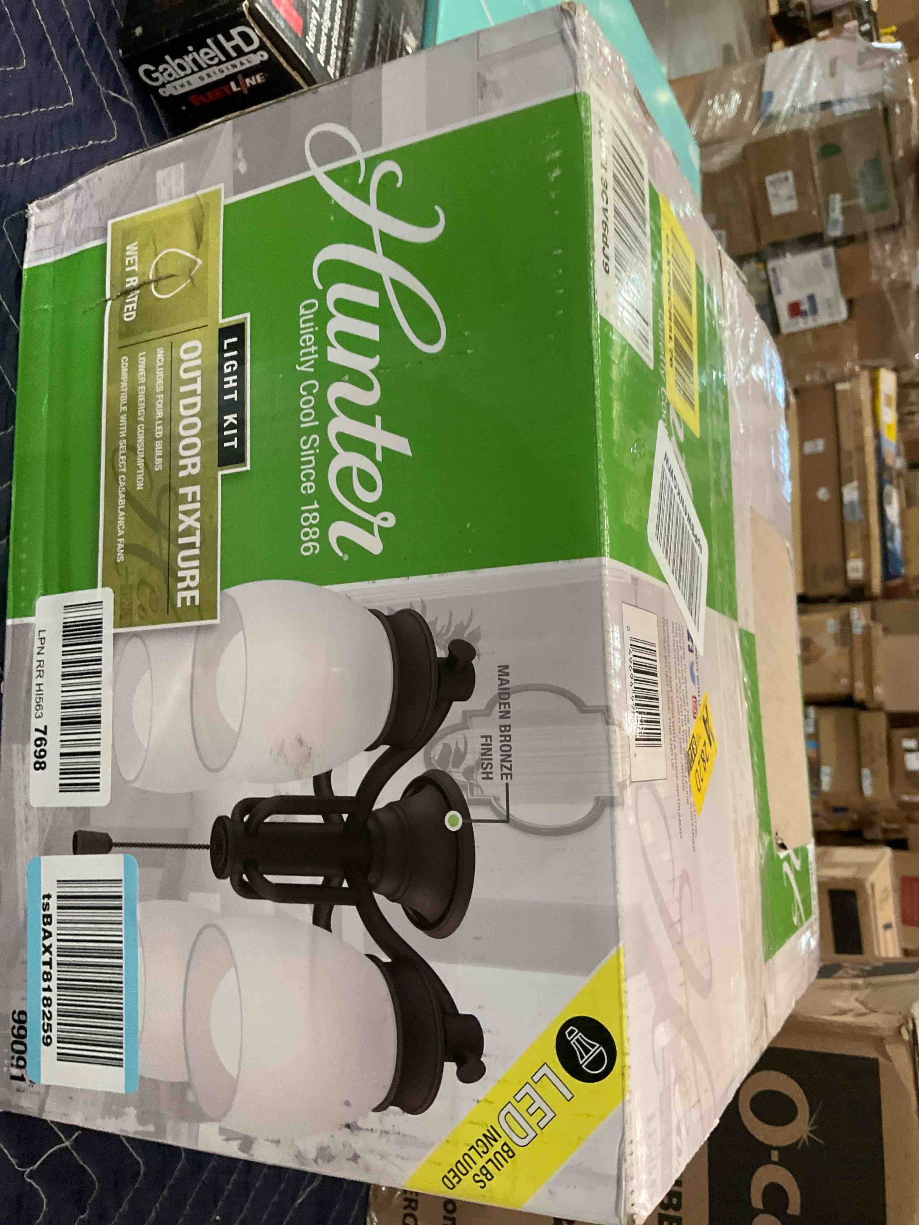 hunter outdoor fixture light kit 