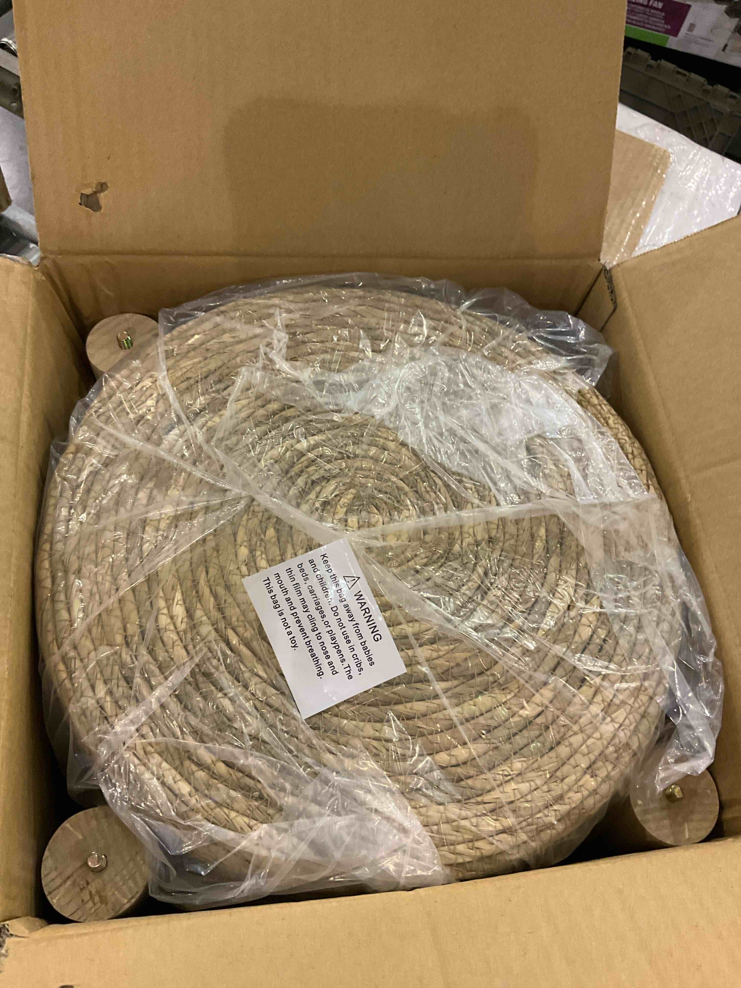 Cpintltr Ottoman Natural Seagrass Footrest Poufs Hand Weave Round Foot Stool for Couch Desk Soft Step Stool Padded Foot Rest with Pine Legs for Living Room Bedroom Natural/Green