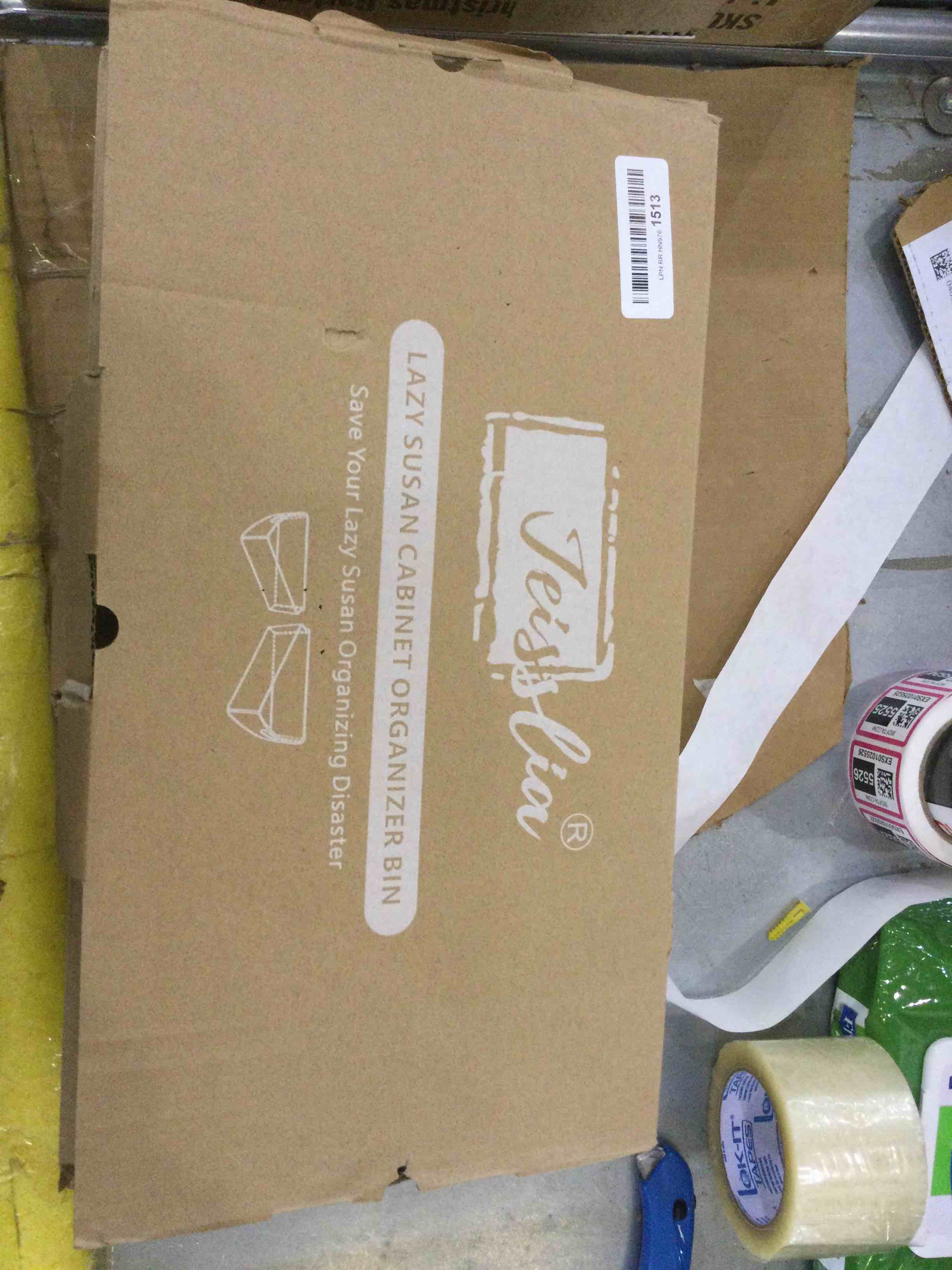 lazy Susan cabinet organizer bin 6 pack