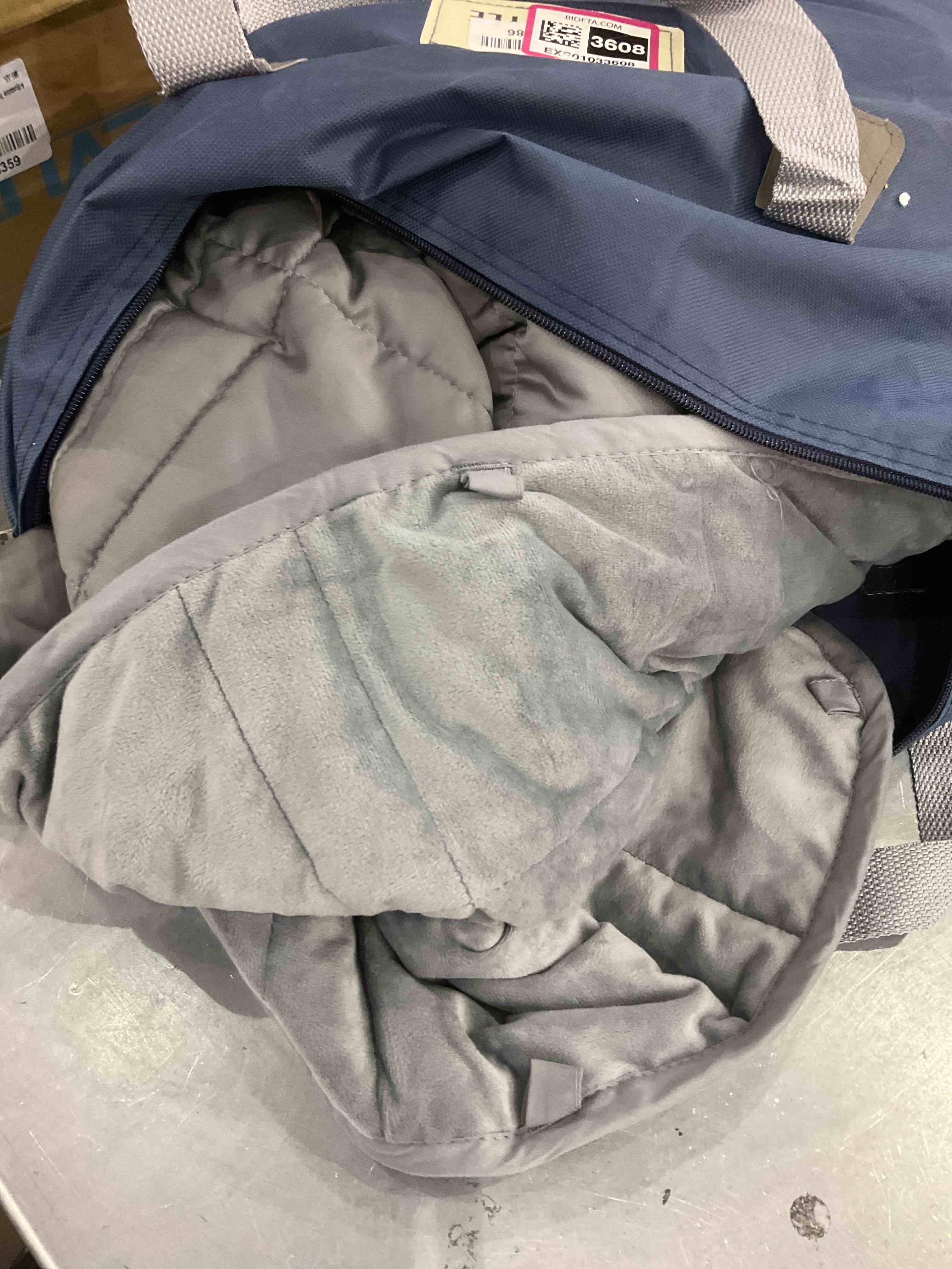 Grey Weighted Throw Blanket