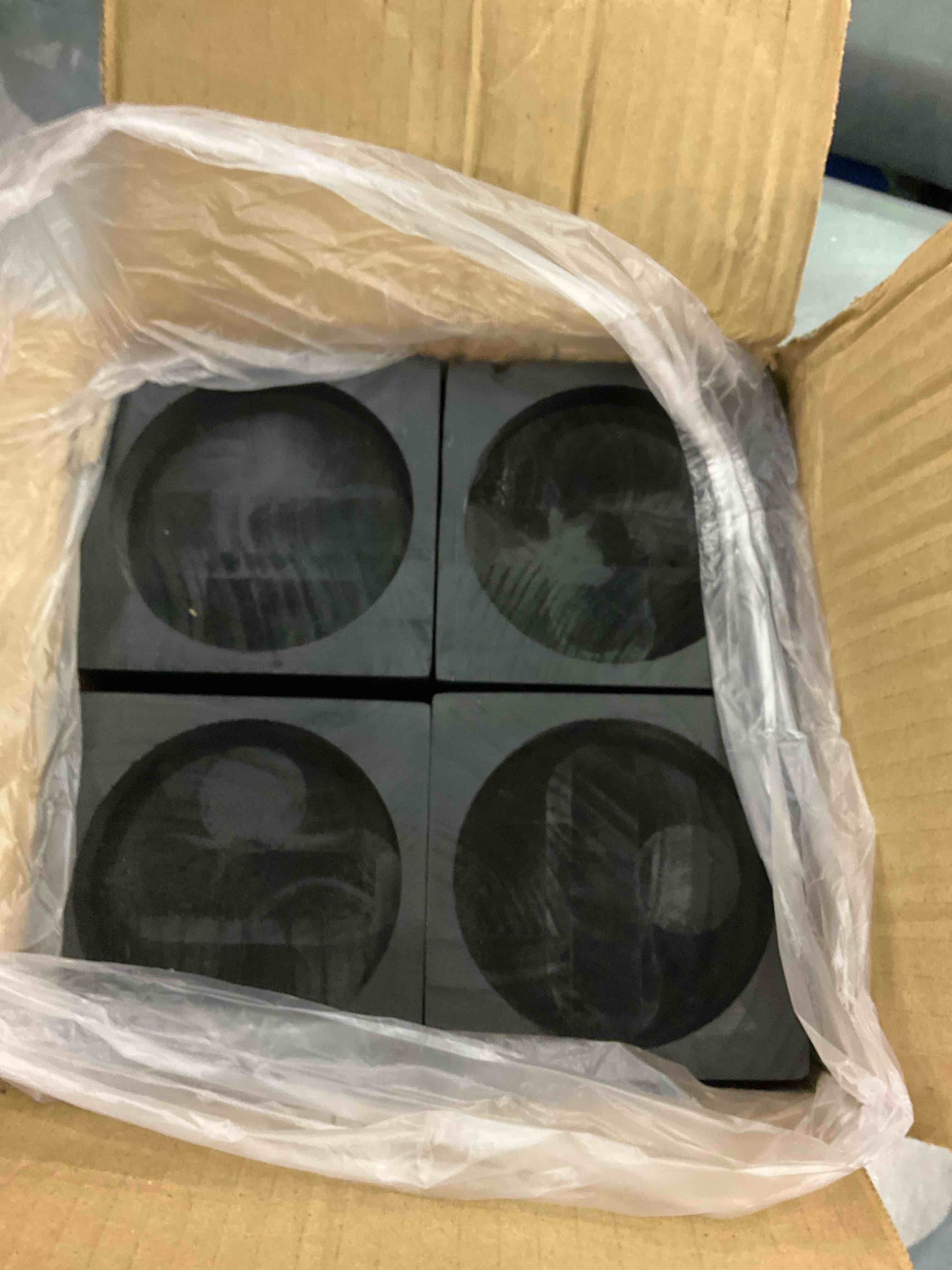 Kasiden Wood Bed Risers, Furniture Risers-Heights 4.5 Inch Heavy Duty Risers for Sofa, Table, Couch Chair, Supports up to 6,000 lbs,(Set of 4 Riser Black)