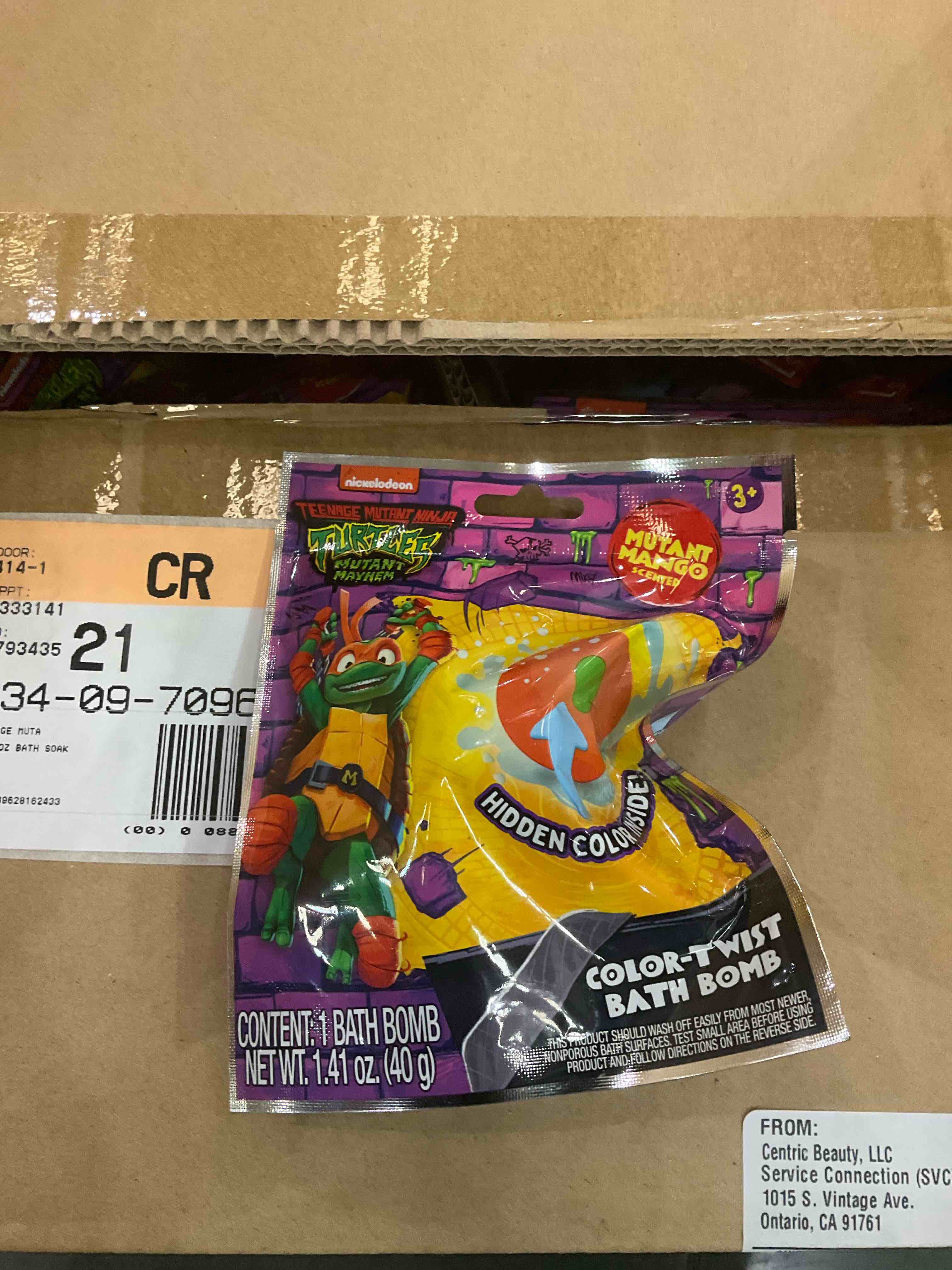teenage Mutant Ninja Turtles color twist bath bombs