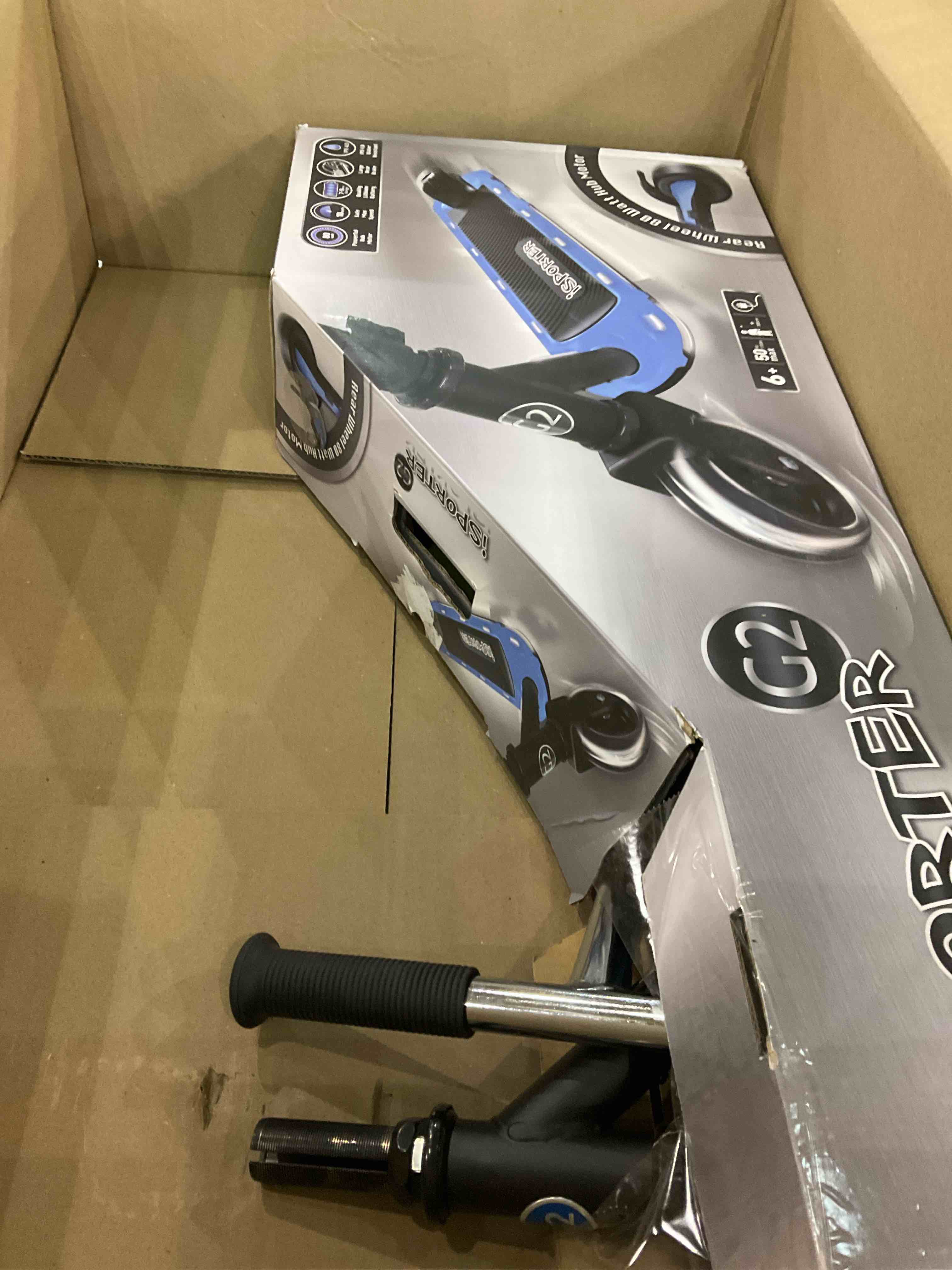 Aero iSporter Electric Scooter for Kids Ages 6-12, with Kick-Start and Gravity Sensor, Kids Electric Scooter with LED Lights, 2 Speeds, 110lbs Max and Height Adjustable …