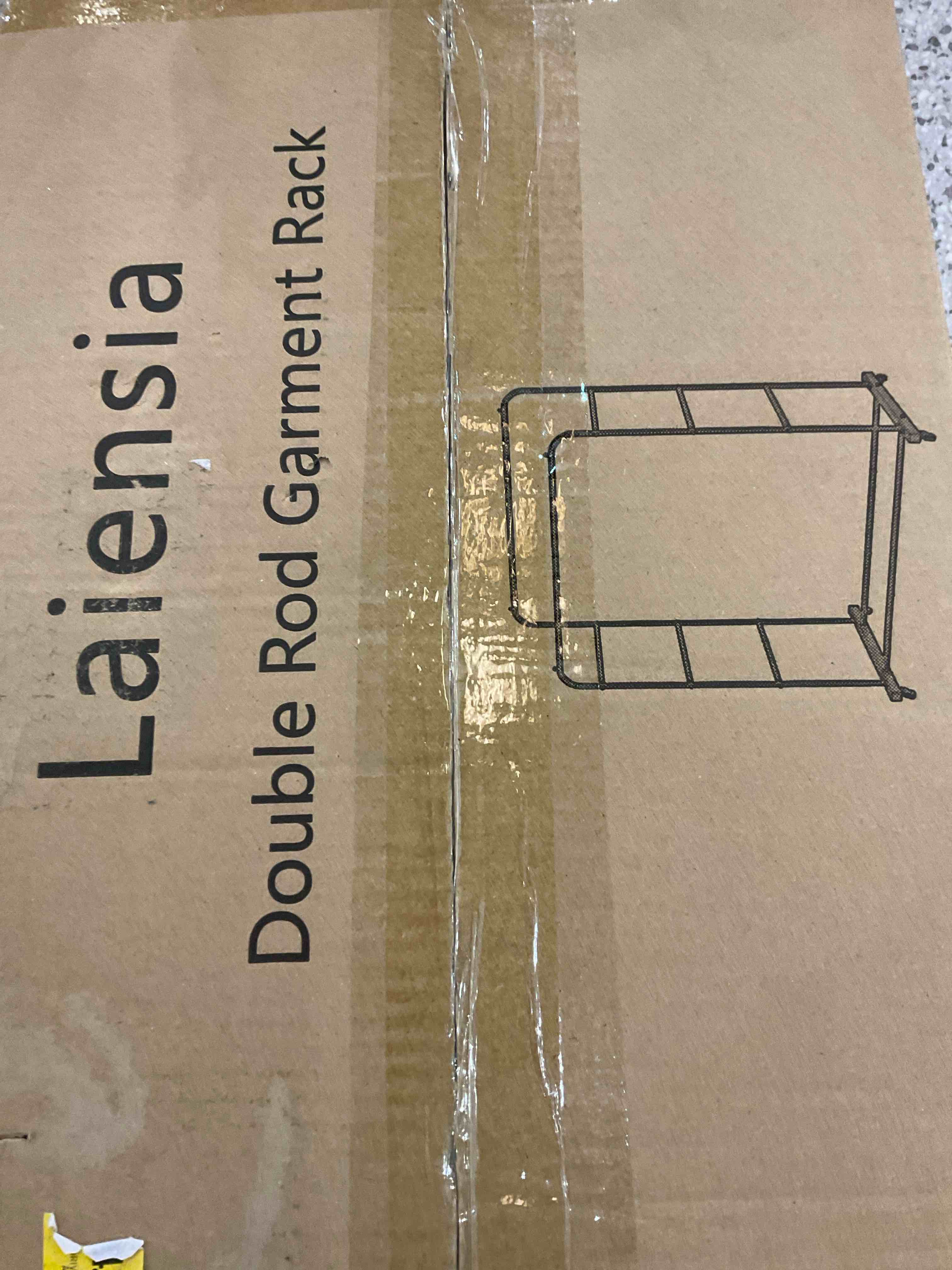 laiensia double rod garment rack