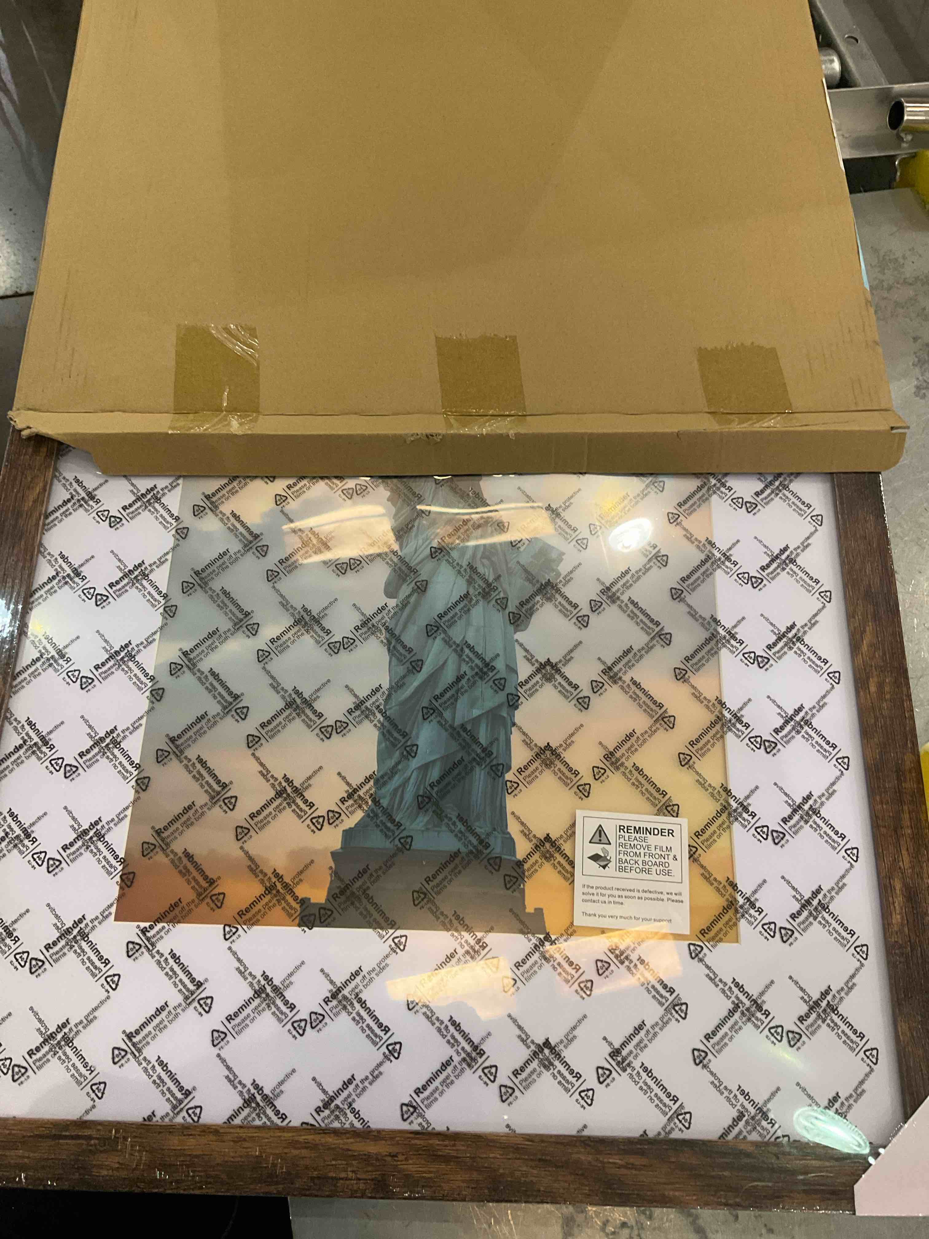 SESEAT 16x20 Picture Frame Brown, Display Pictures 11x14 with Mat or 16x20 without Mat, Photo Frames Wall Gallery, 1 Pack