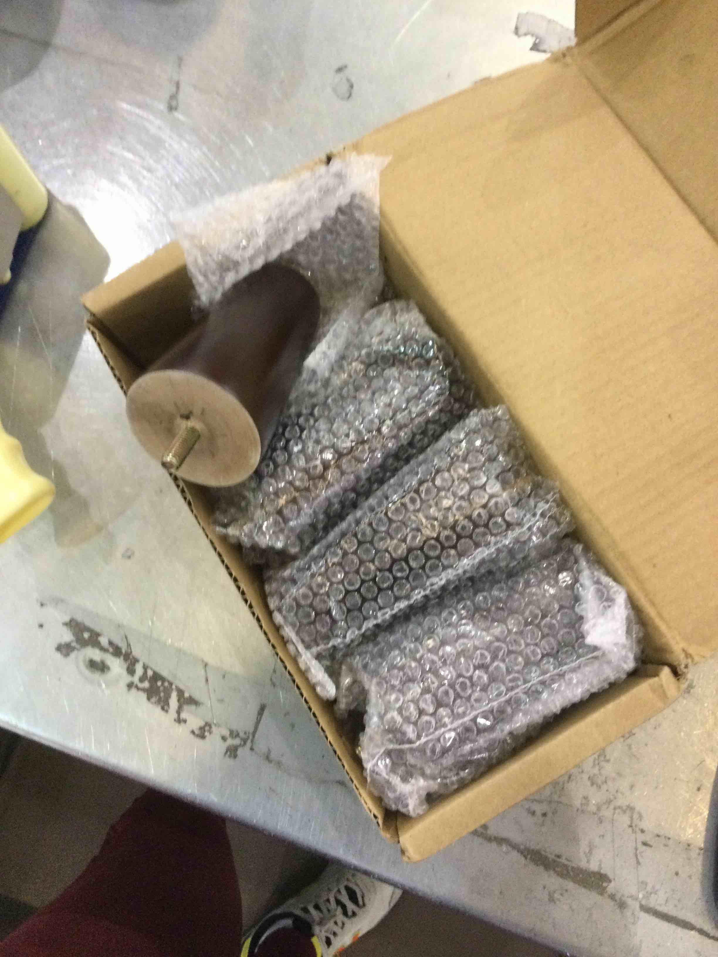 TURSTIN 8 Pieces Furniture Legs 4 Inches Round Solid Wood Furniture Feet Couch Legs Sofa Legs Replacement Legs for Armchair, Cabinet, Chair, Dresser or Home DIY Projects, Brown