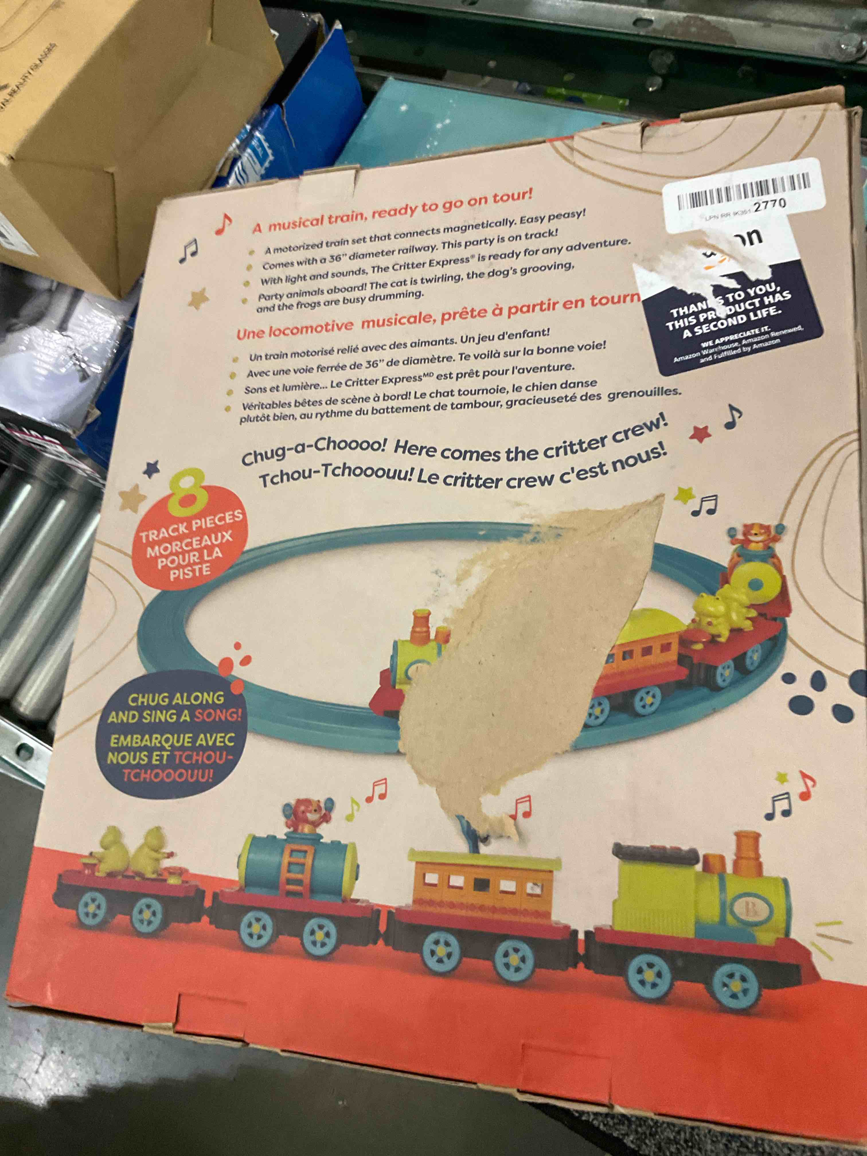 B. toys- Critter Express- Train Set â€“ Musical Train â€“ Lights & Sounds â€“ Classic Toys for Toddlers, Kids â€“ 2 Years +