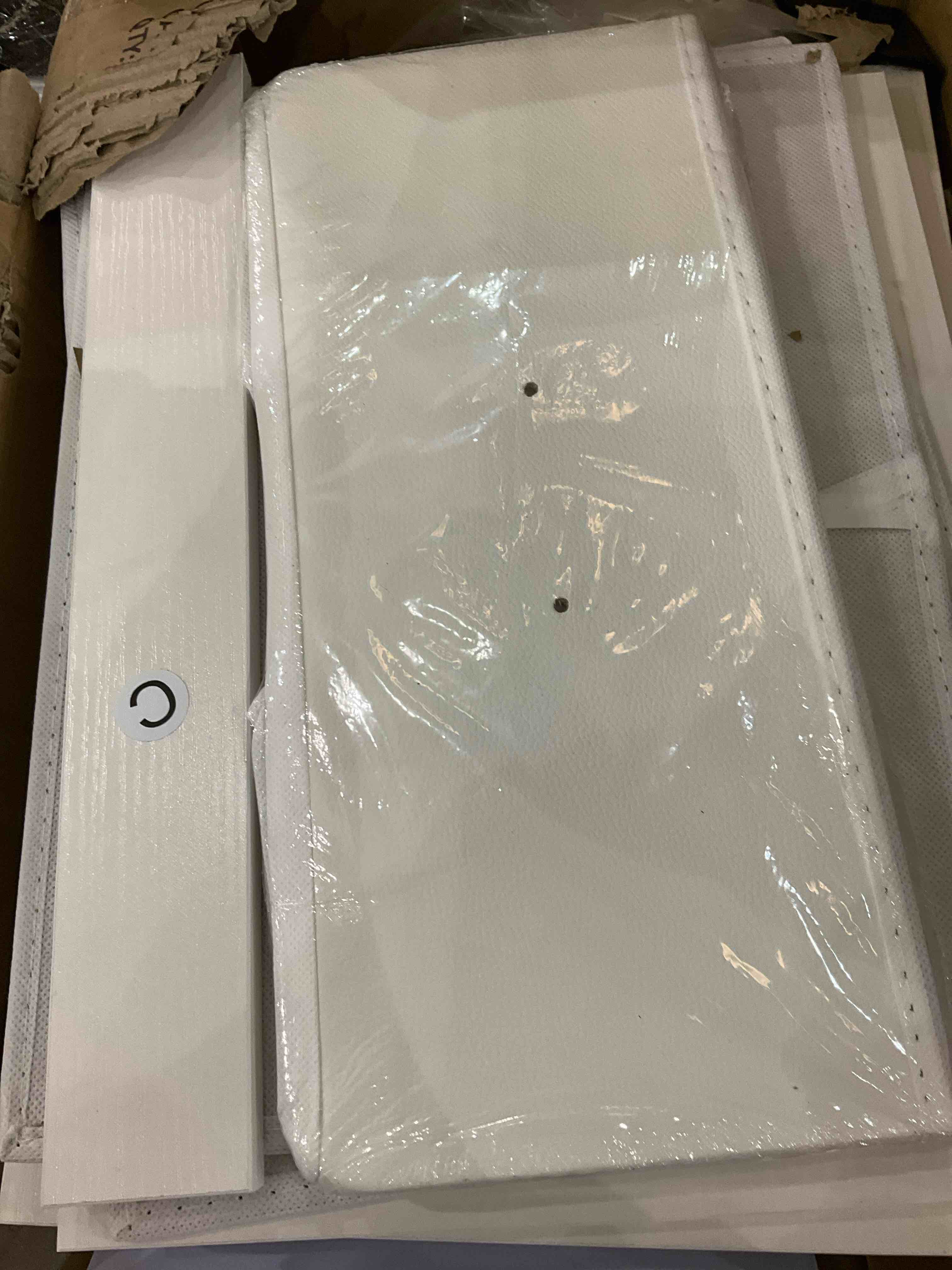 Furologee Nightstand with 2 Fabric Drawers, White Beside Table, End Table with 2-Tier Shelf, Side Table with Hooks and Wood Top for Bedroom/Living Room/Hallway/White