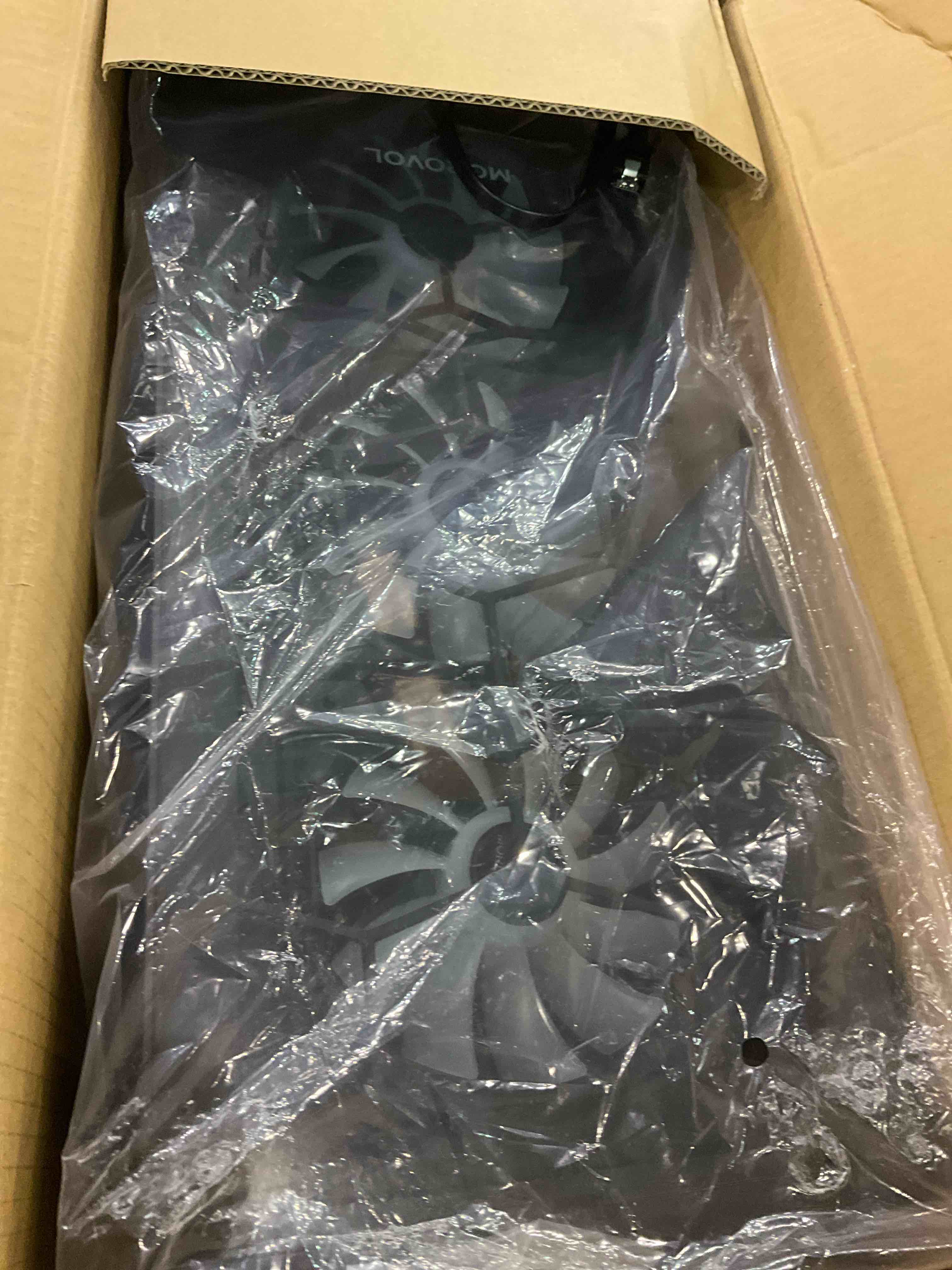 MOROVOL PC Case Pre-Install 4PCS 120mm ARGB Fans, ATX Gaming PC Case, USB 3.0 Tempered Glass Mid Tower Computer Case, Black,R7Q4