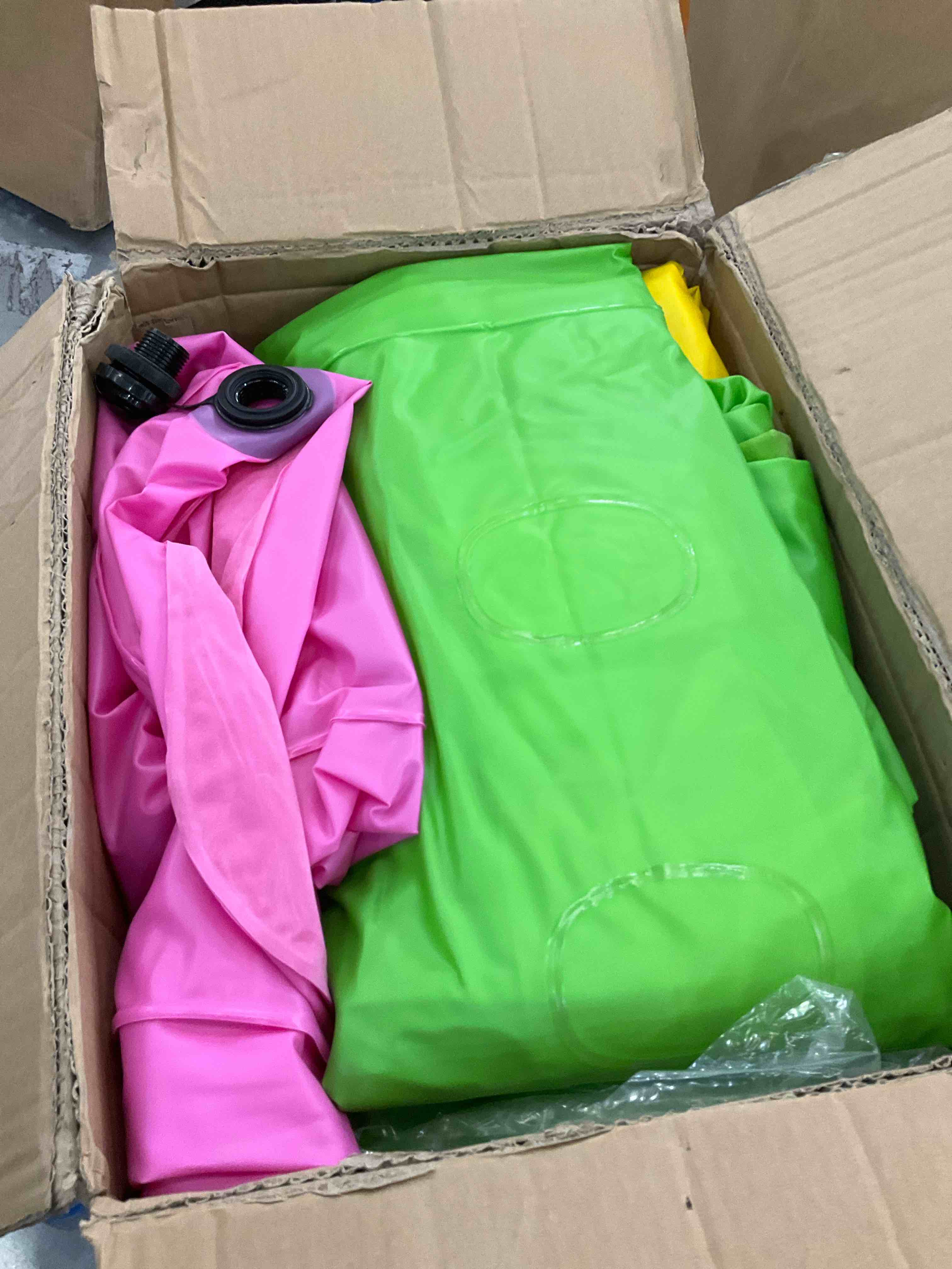 Leyndo Kids Air Mattress Bulk Toddler Inflatable Bed Blow up Camping Sleeping Pad 61.81 x 25.98 x 9.06 Inches Kid Inflatable Airbed for Kids Aged 3-10 Years Old (8, Assorted Colors)