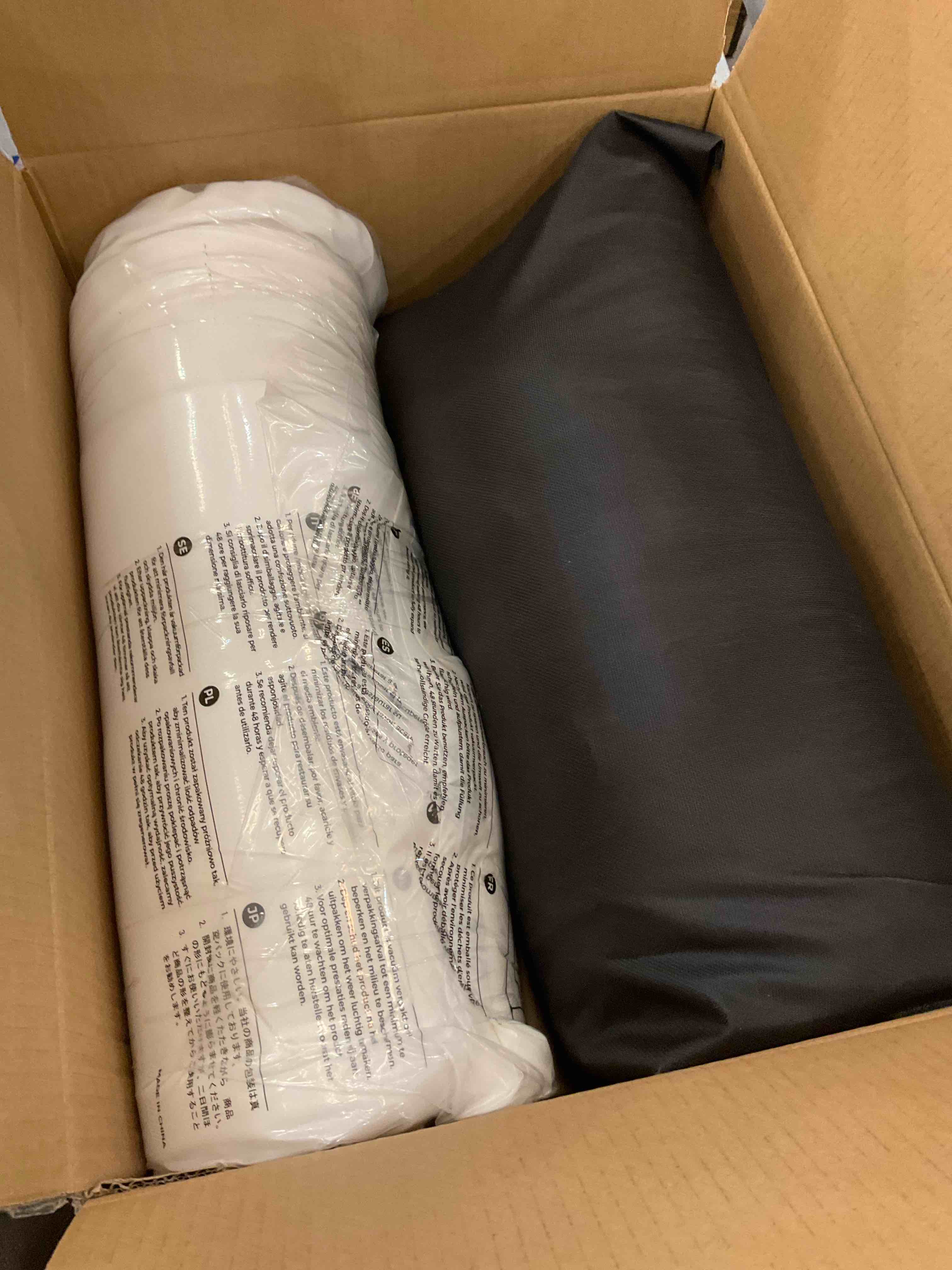 OhGeni Orthopedic Dog Bed for Large Dogs, Oversized Couch Design with Egg Foam Support, Removable, Machine Washable Plush Cover and Non-Slip Bottom with Four Sided Bolster Cushion (Gray)