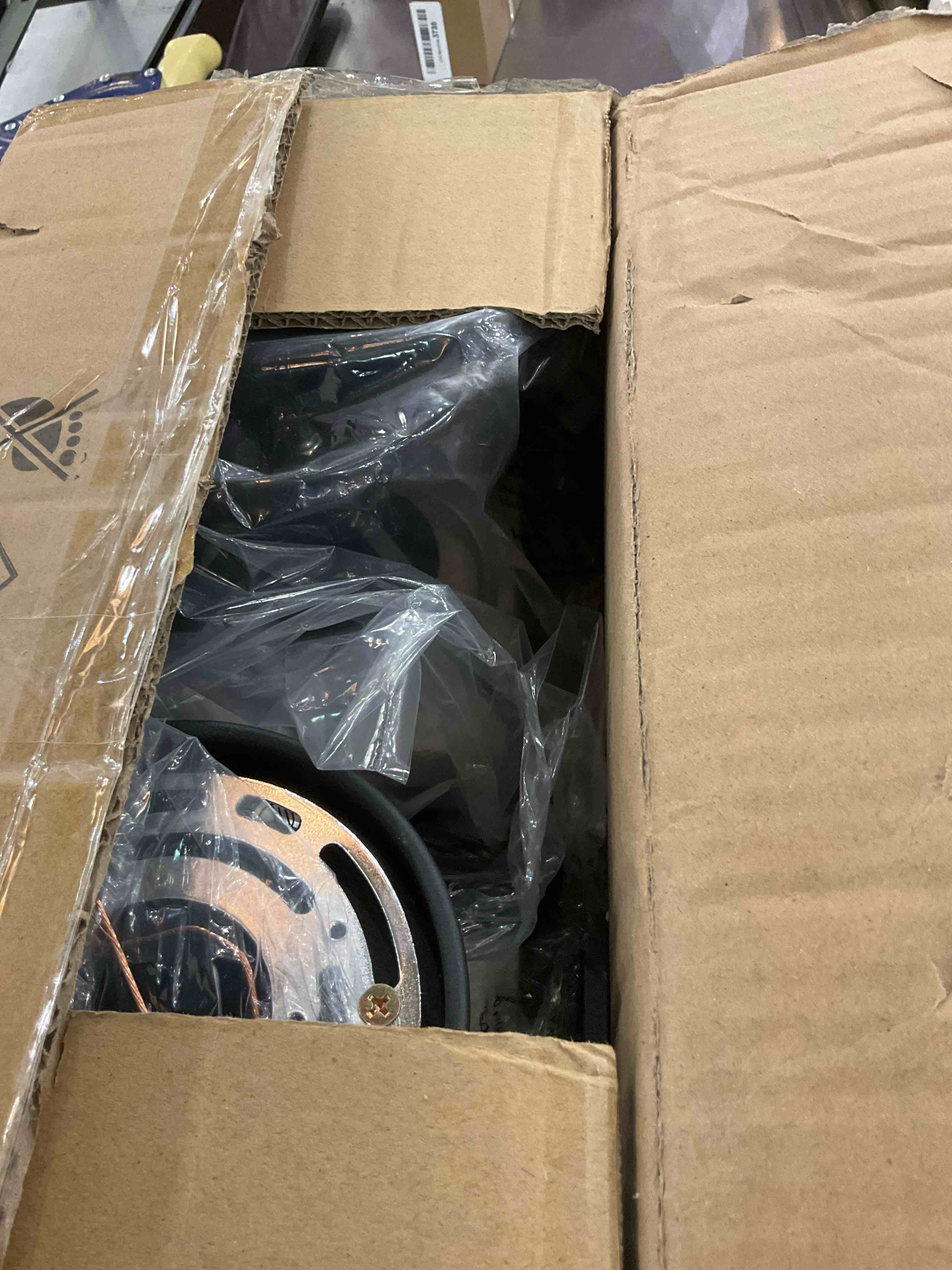 Melovom 2 Pack Clear Glass Semi Flush Mount Industrial Vintage Ceiling Light Fixtures, Black for Hallway, Porch, Dining Room, Kitchen