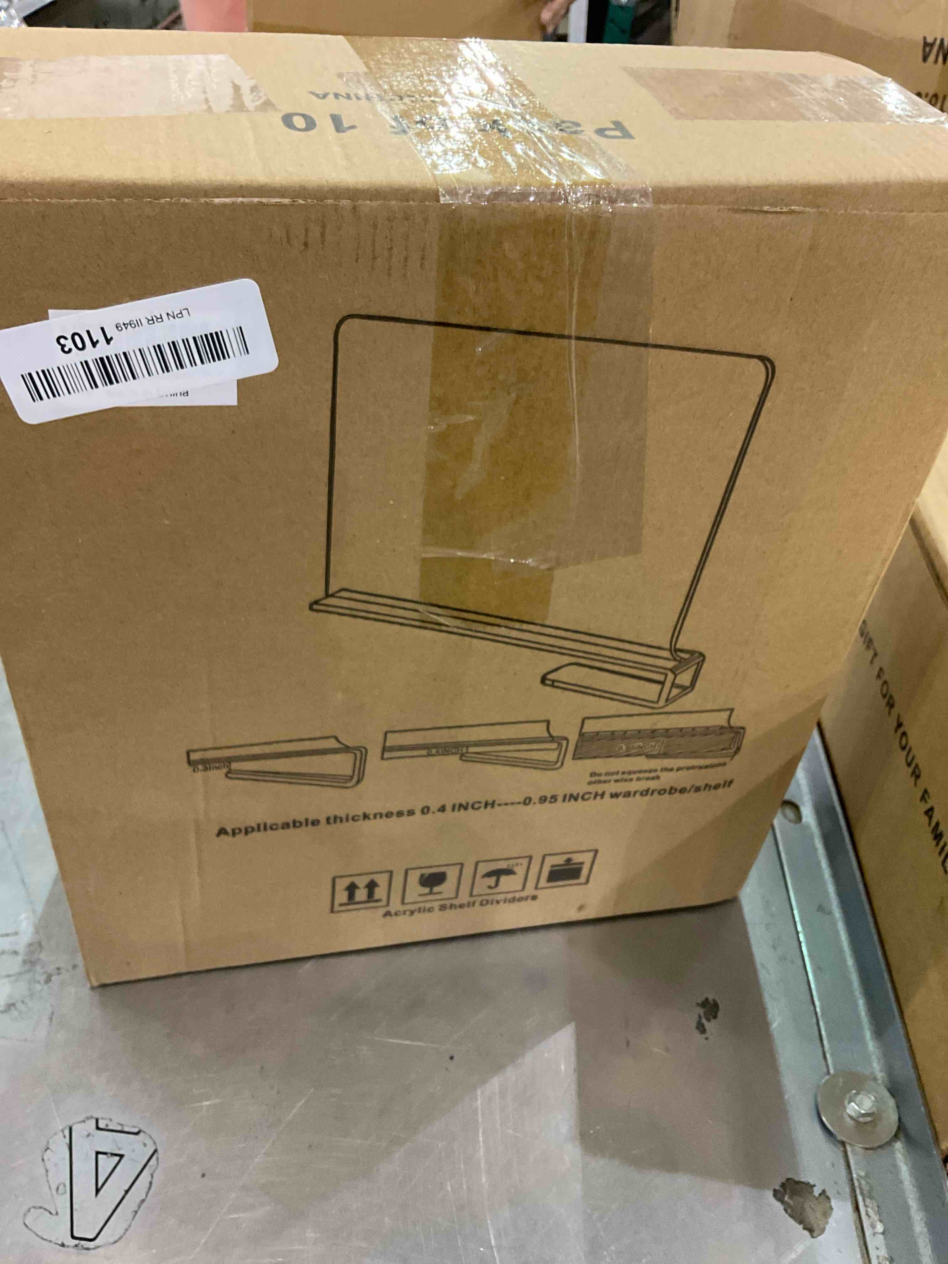 OMGelic Acrylic Shelf Dividers for Closet Organization 10PCS Closet Shelf Divider Closet Dividers for Shelves Shelf Organizer for Closet Shelf Organizer for Wood Closet Separator Clear