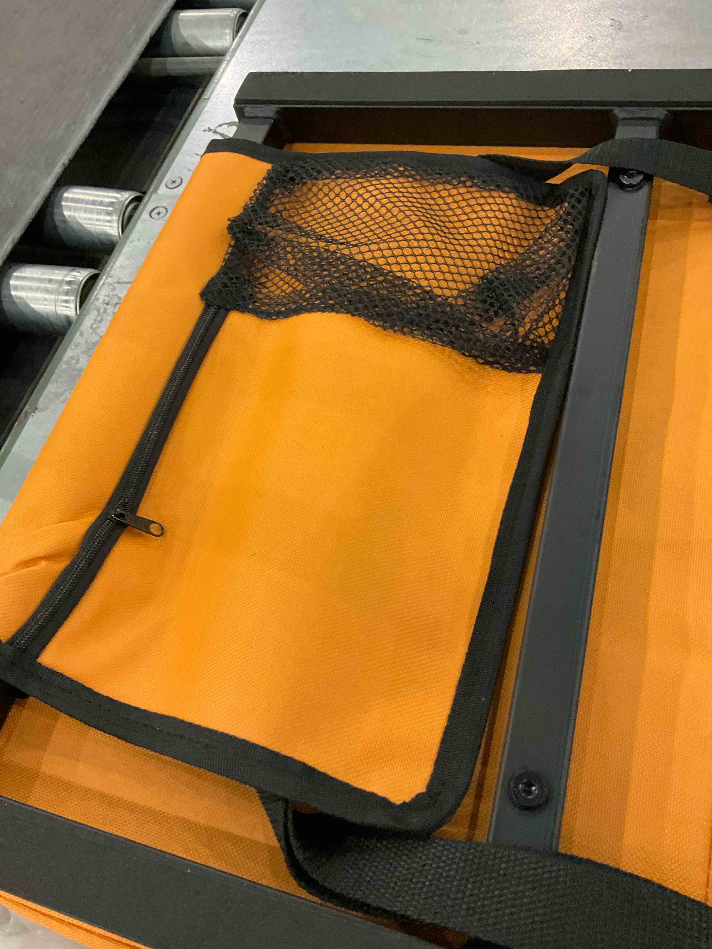 HABUTWAY Stadium Seat for Bleachers with Back Support and Thick Cushion, Wide Bleacher Seat with Shoulder Strap and Side Pocket Hold up 350lbs Bench Chair for Bleachers(Orange)