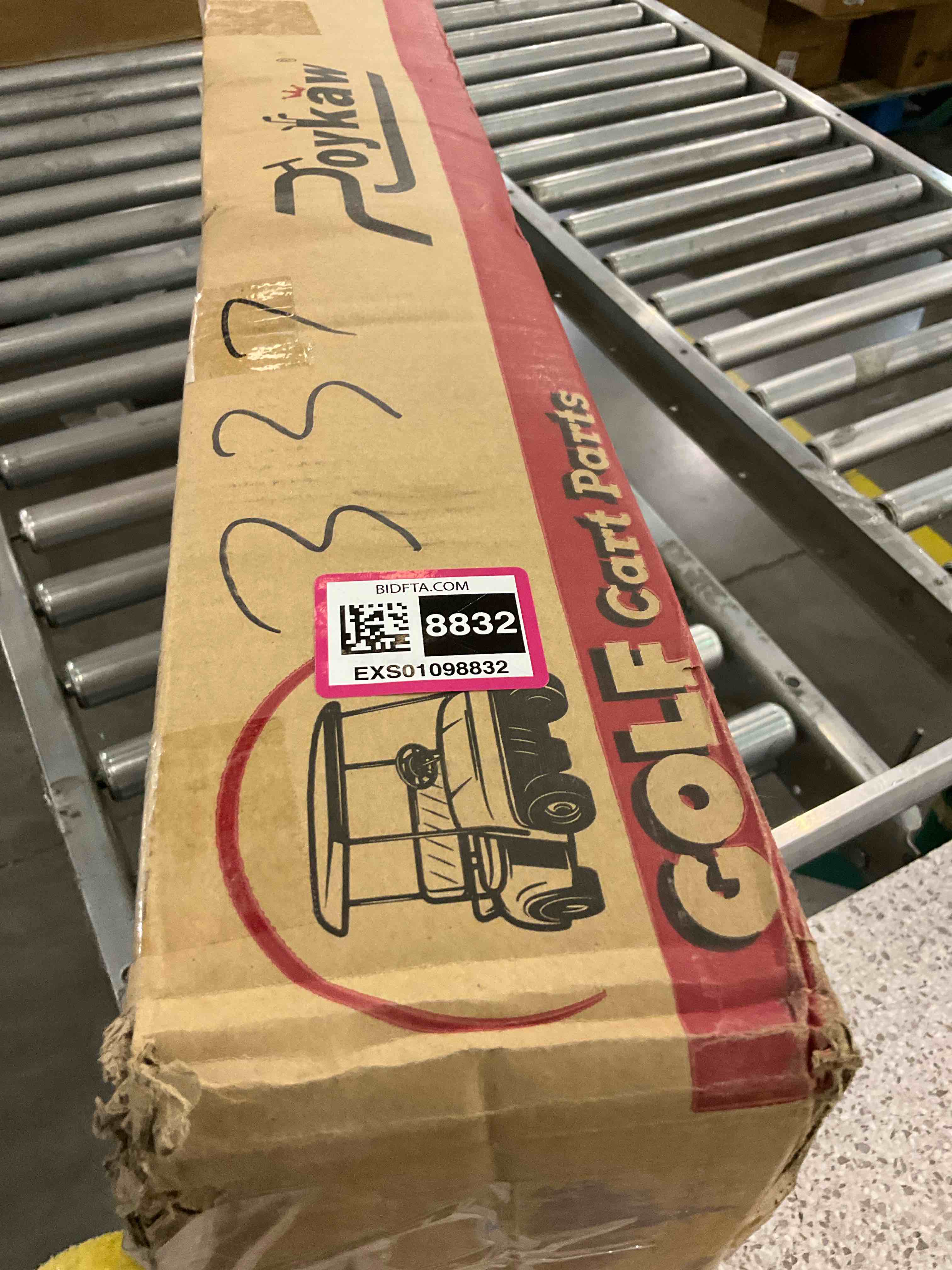 Roykaw Upgraded Golf Cart Rear Seat Bag Holder Universal Compatible with EZGO/Club Car/Yamaha, Golf Cart Rear Seat Bag Rack, Better Fixation/Space-Saving/No Drilling Required/Rust-Proof