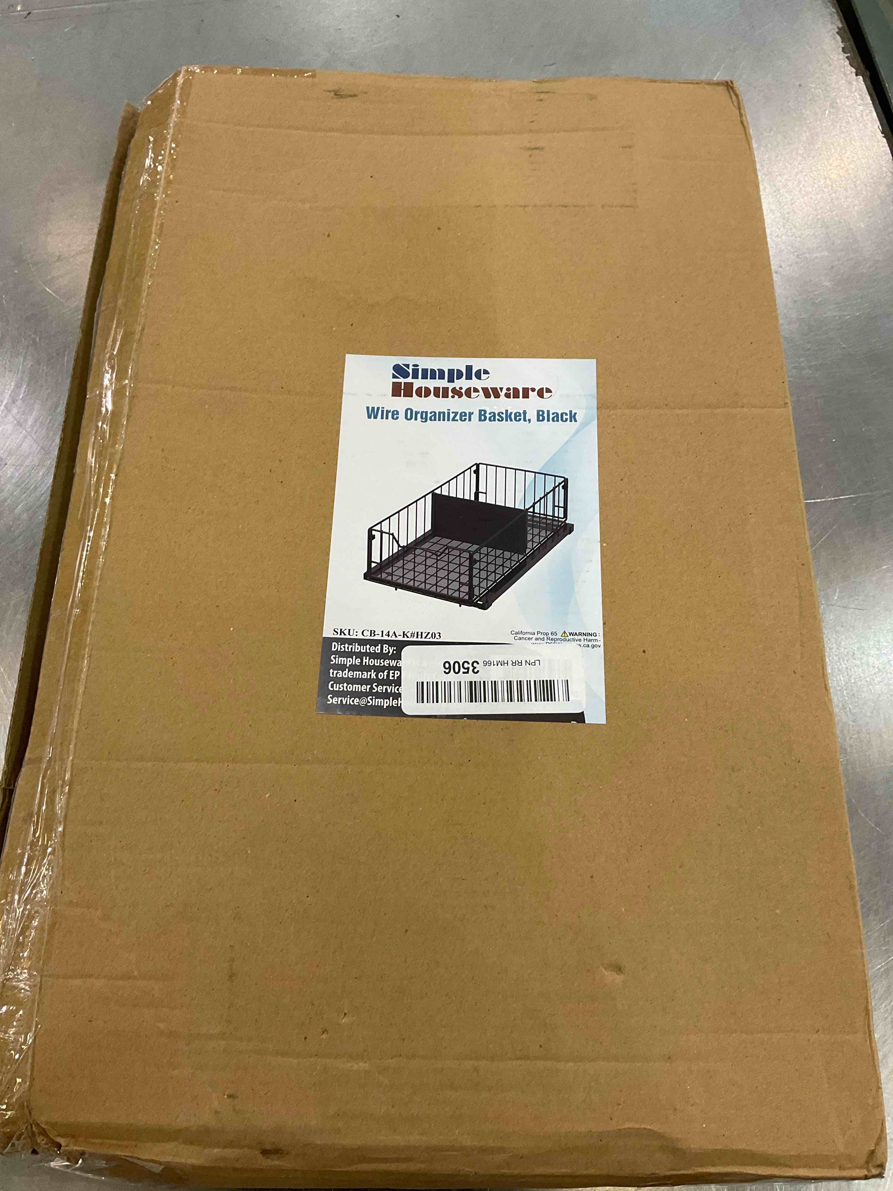 SimpleHouseware Pull Out Cabinet Sliding Basket, Black