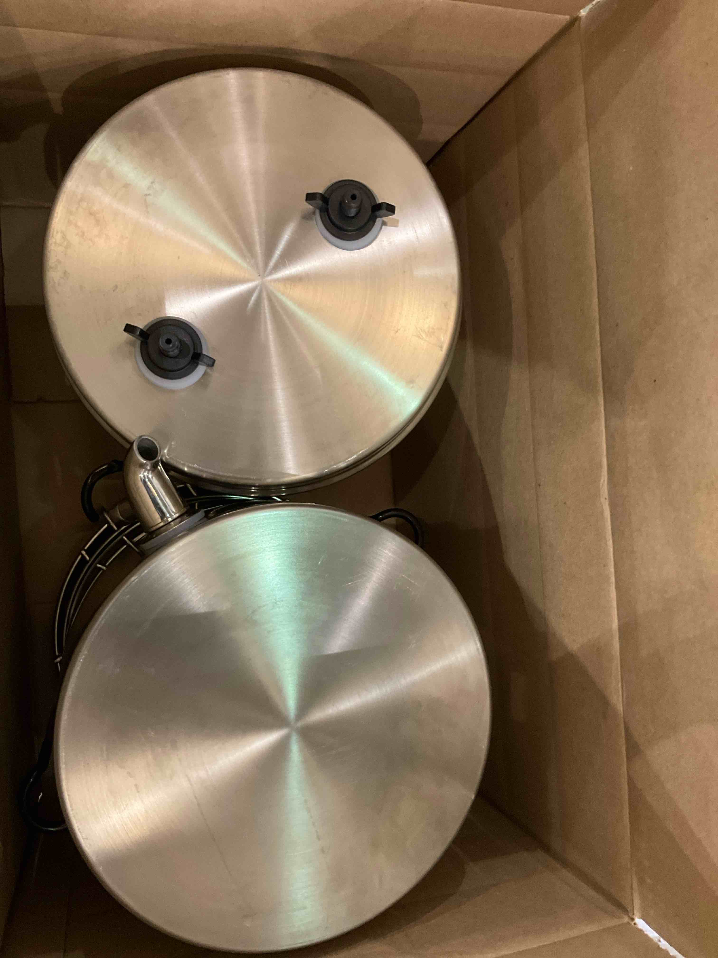 Purewell 2.25 Gallon Stainless Steel Gravity Water Filter System with 2 Black Purification Elements, Countertop Filtration System for Home and Outdoor Use (Without Stand)