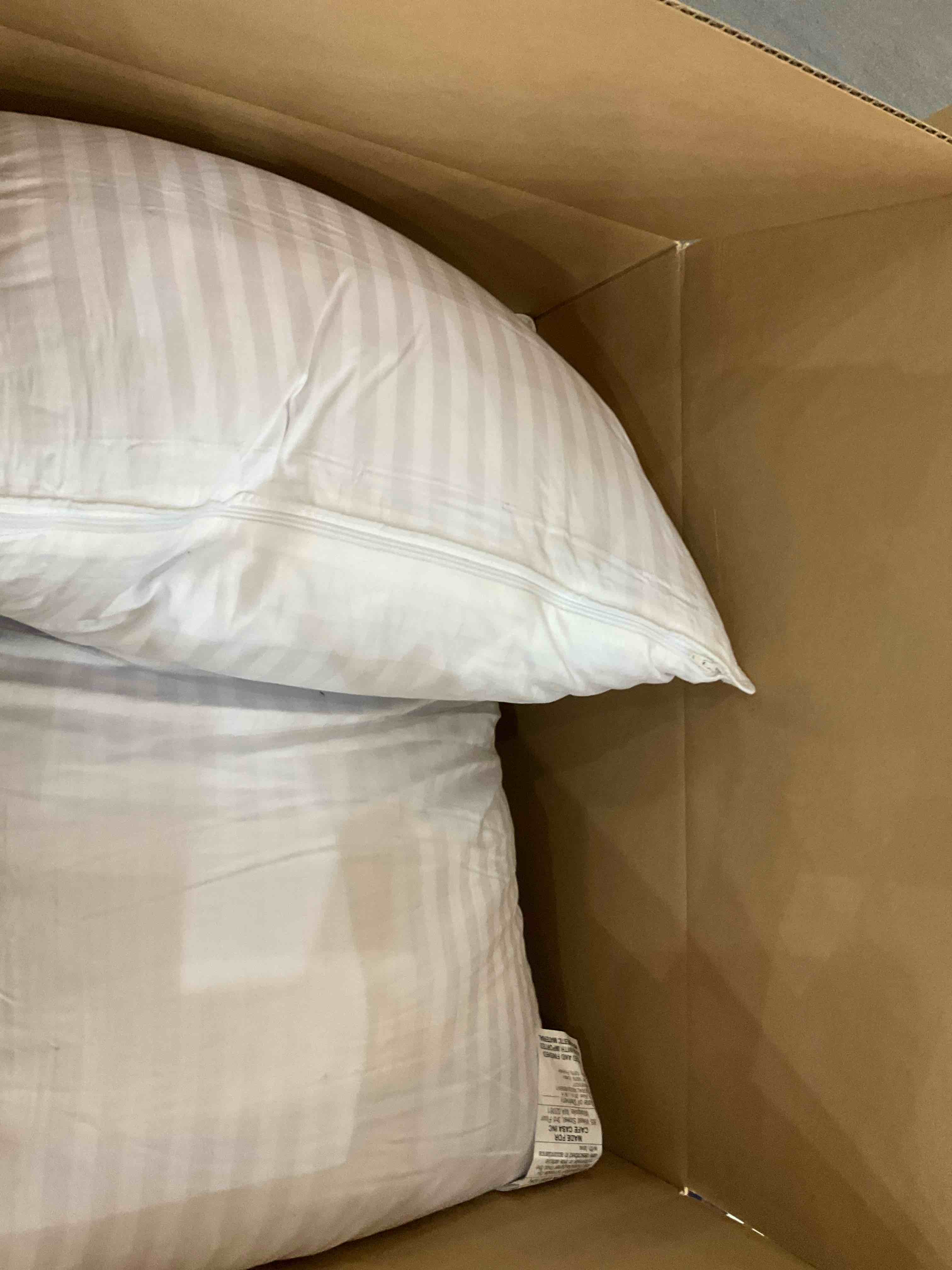 white pillows