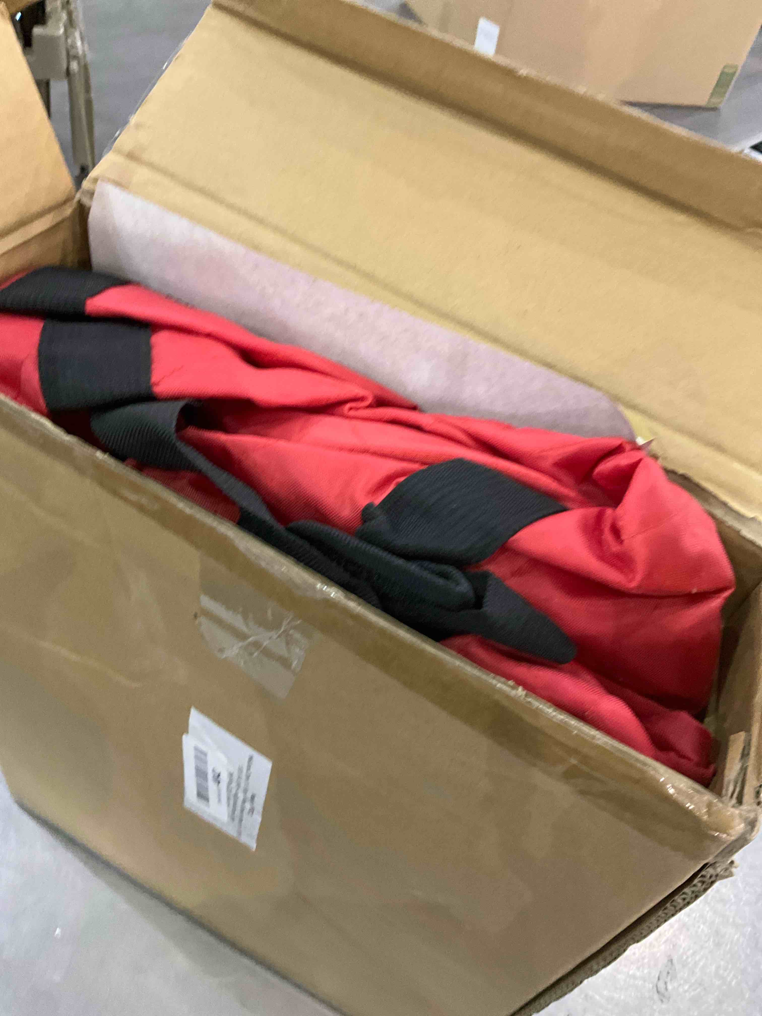 Zober Rolling Large Christmas Tree Storage Bag - Fits Upto 9 ft. Artificial Disassembled Trees, Durable Handles & Wheels for Easy Carrying and Transport - Tear Proof Quilted Material Duffle Bag Holiday Red