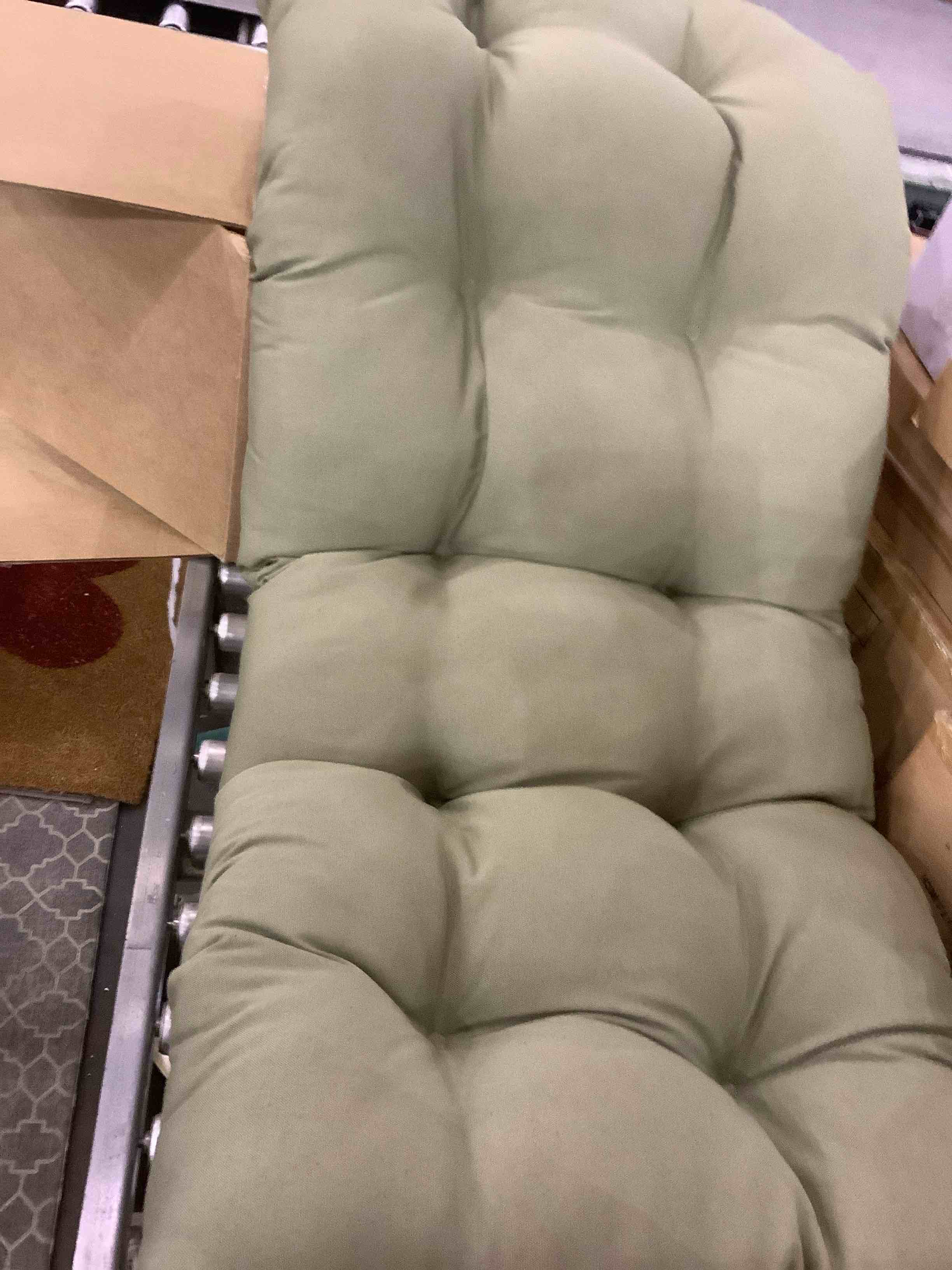 BLAZING NEEDLES L.P. outdoor cushion long green