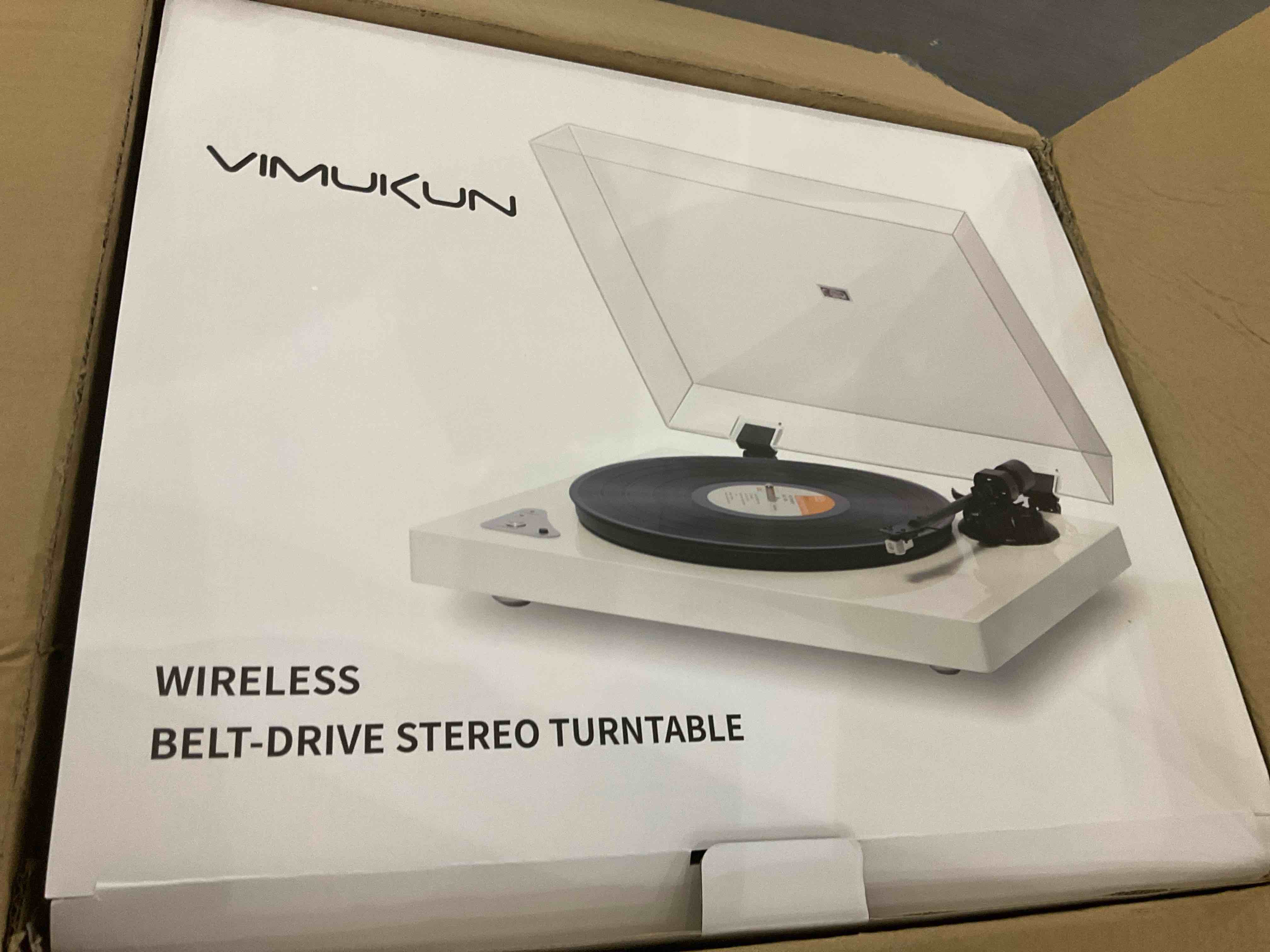 VIMUKUN wireless belt-drive stereo turntable