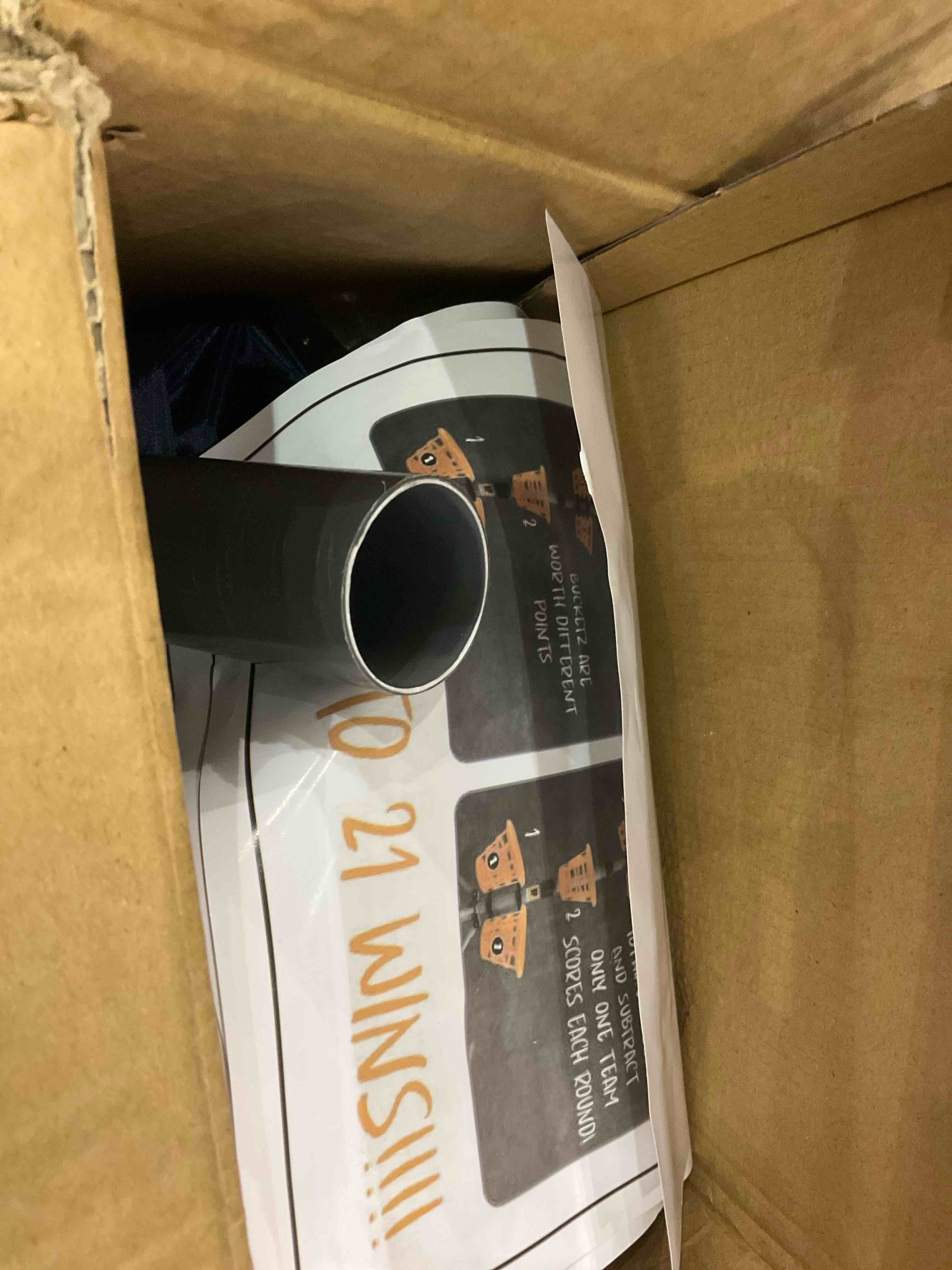 B3 Bean Bag Bucketz; Outdoor Backyard Game for Adults and Family: Lawn Bean Bag Toss Party Game - Giant 5' Camping, Tailgate, Beach, Yard or Indoor Game - Cornhole Alternative Game Set