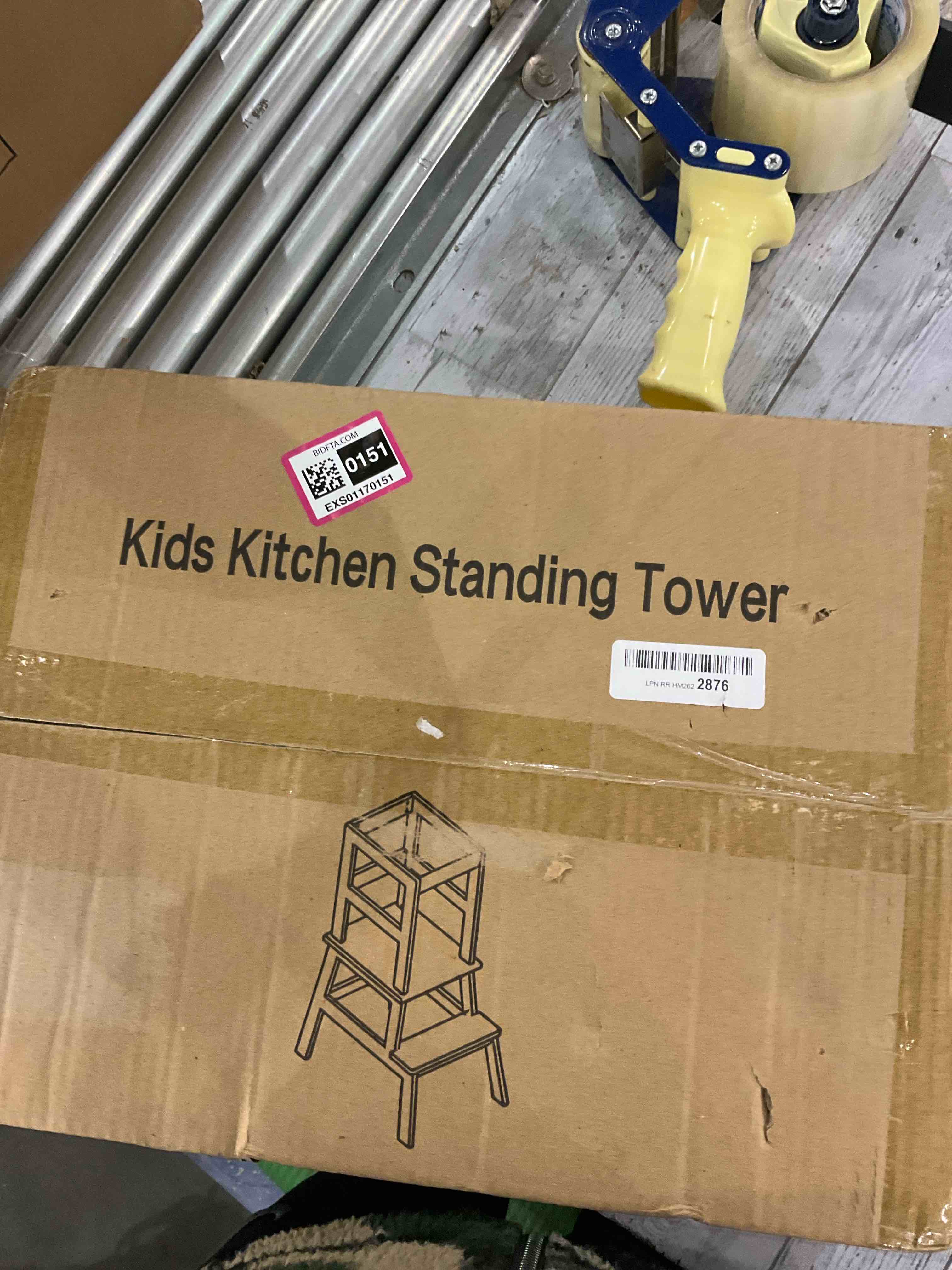 Kitchen Step Stool for Kids with Safety Rail,Toddler Standing Tower for Kitchen Counter, Baby Montessori Stool,Solid Wood Construction,Natural