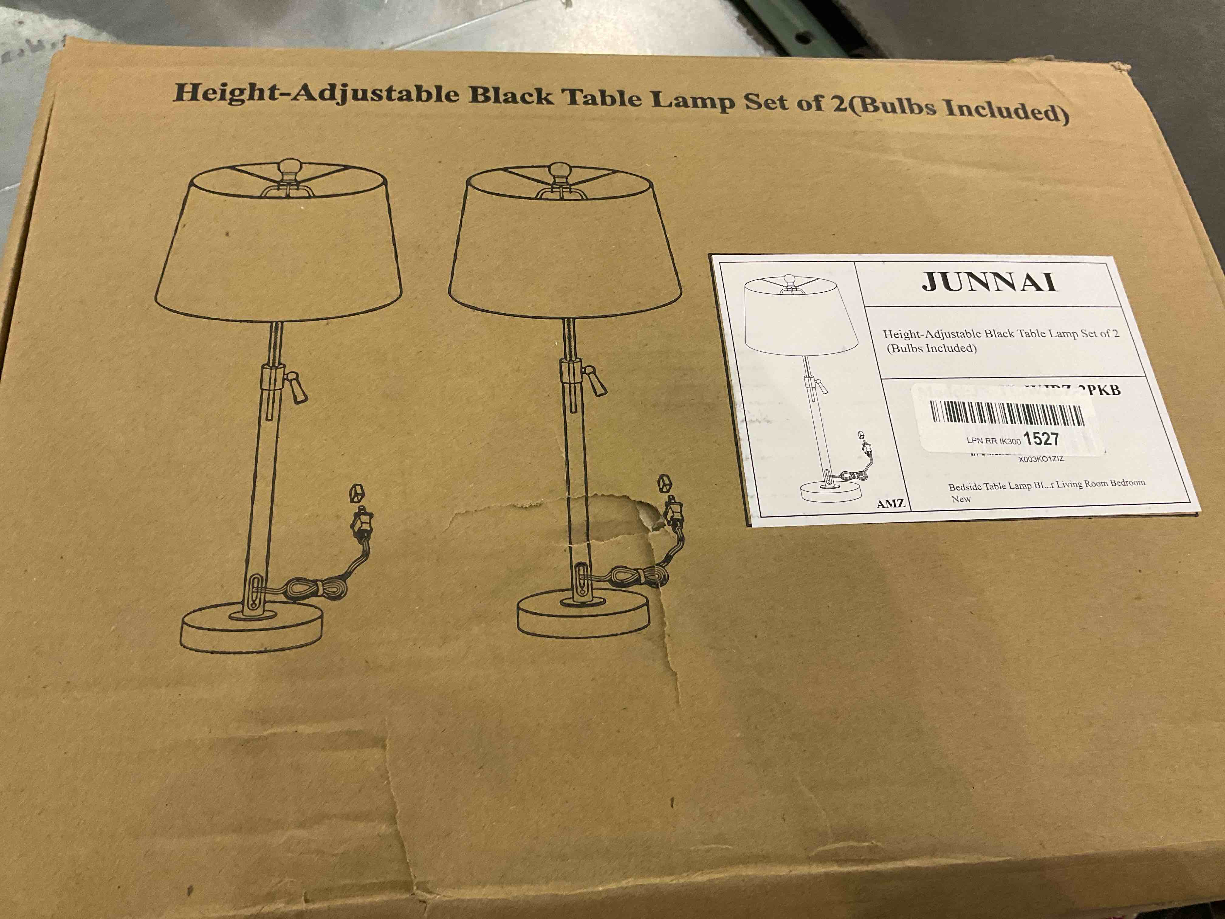 Black Bedside Table Lamps Set of 2: 22" to 30" Height Adjustable | 3-Way Dimmable Nightstand Lamp with Pull Chain Switch & Oatmeal Fabric Lampshade, Lamps for Living Room Bedroom (Bulbs Included)