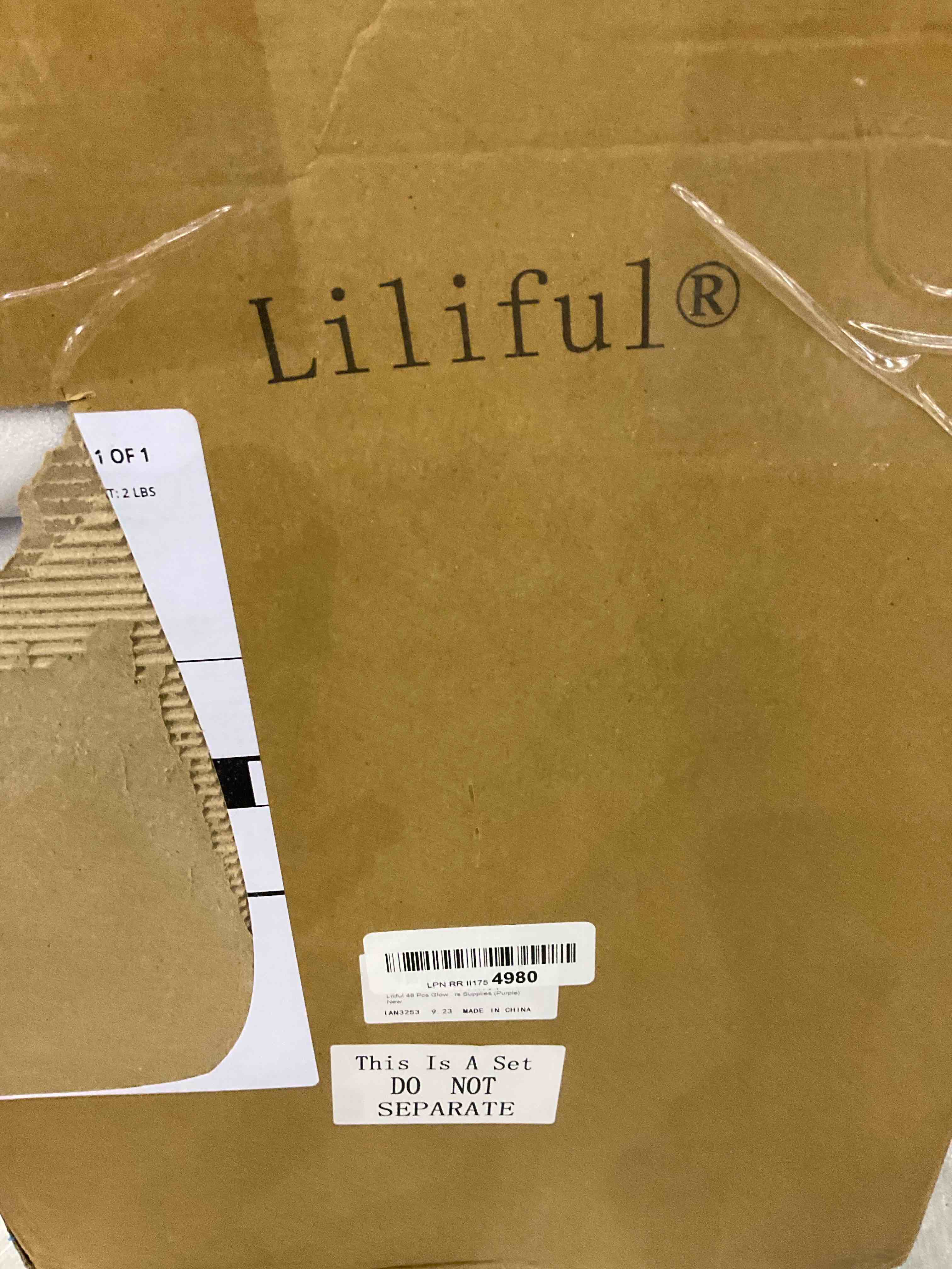 Liliful 48 Pcs Glow LED Cheer Foam Sticks Light up Glow Sticks Wedding Wand for Birthday Wedding Bridal Shower Raves Carnival Concert Glow in the Dark Party Favors Supplies (Purple)