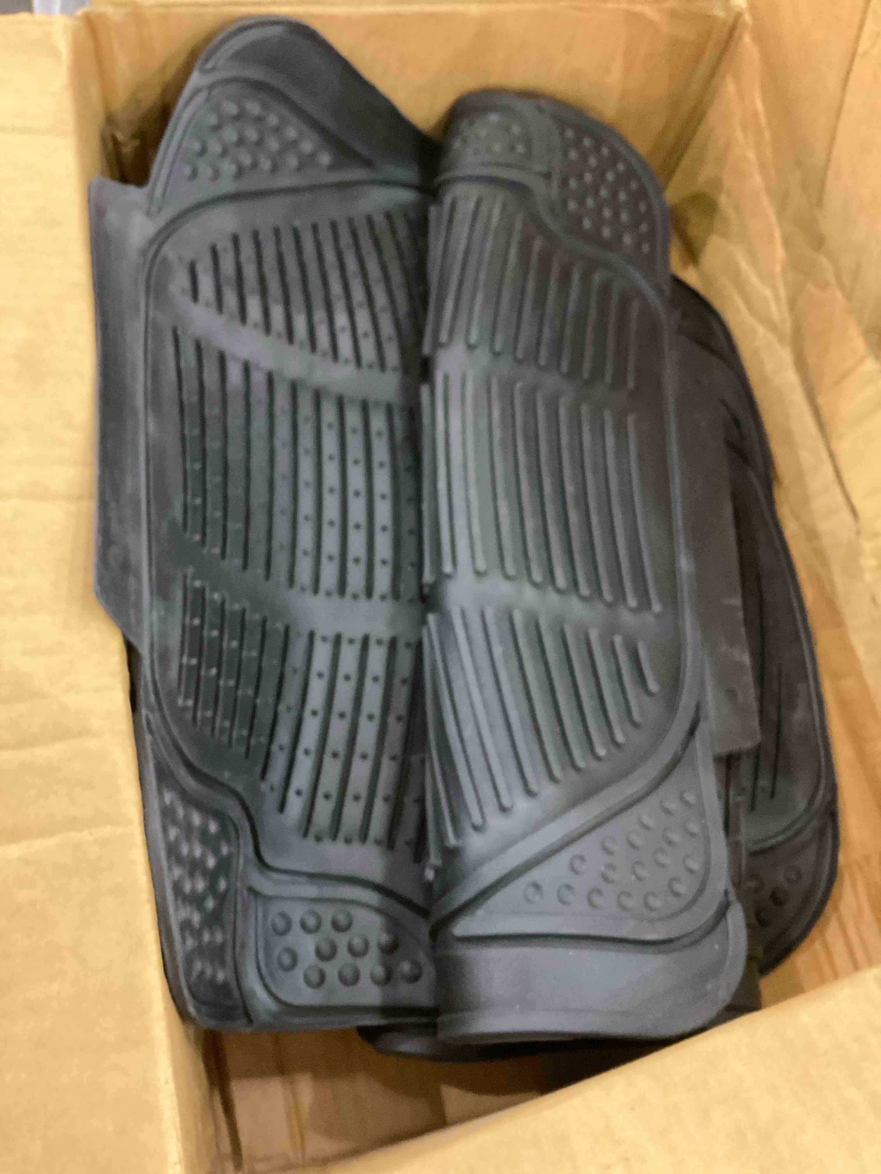 BDK Original ProLiner 2 Piece Front Heavy Duty Front & Rear Rubber Floor Mats for Car SUV Van & Truck, Black - All Weather Floor Protection Fits Most Vehicles