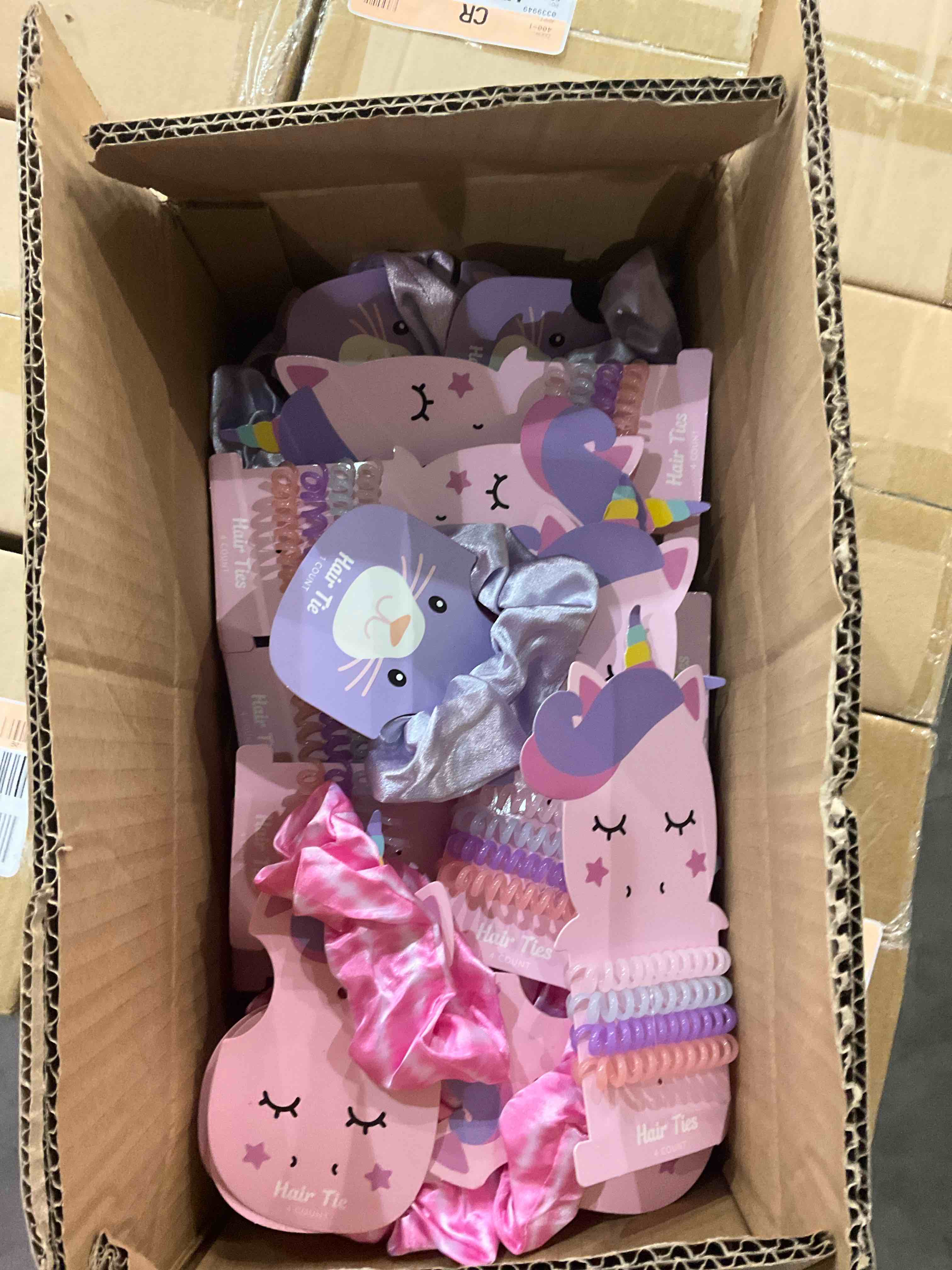 Horizon, cat, unicorn and spiral hair ties