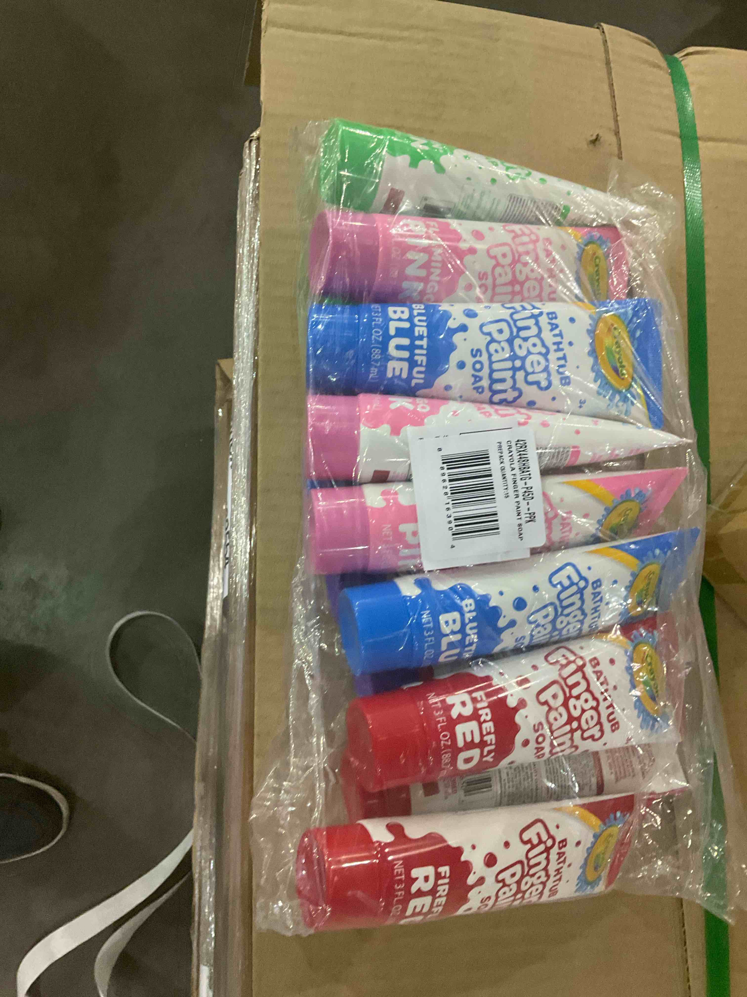 bathtub finger, paint soap