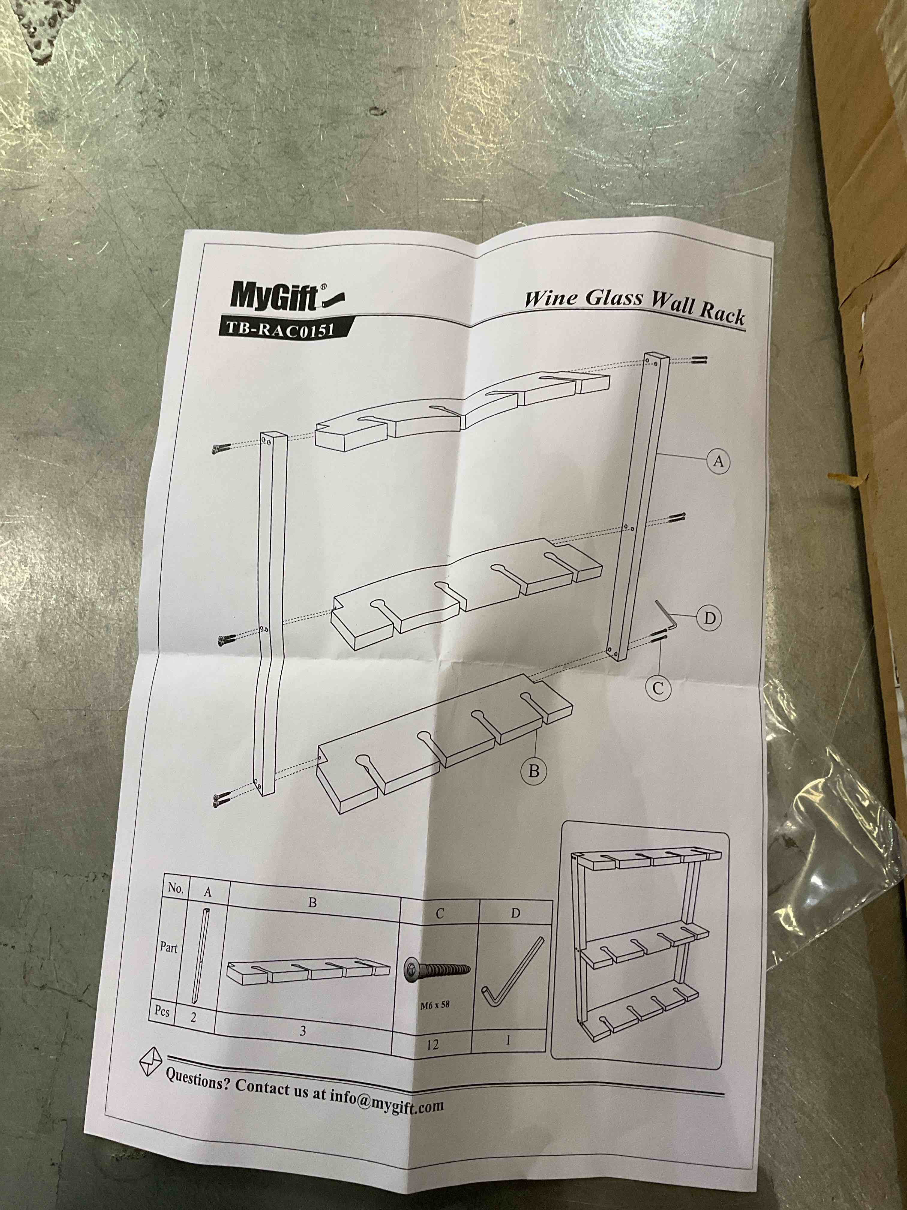 mygift wine glass wall rack 