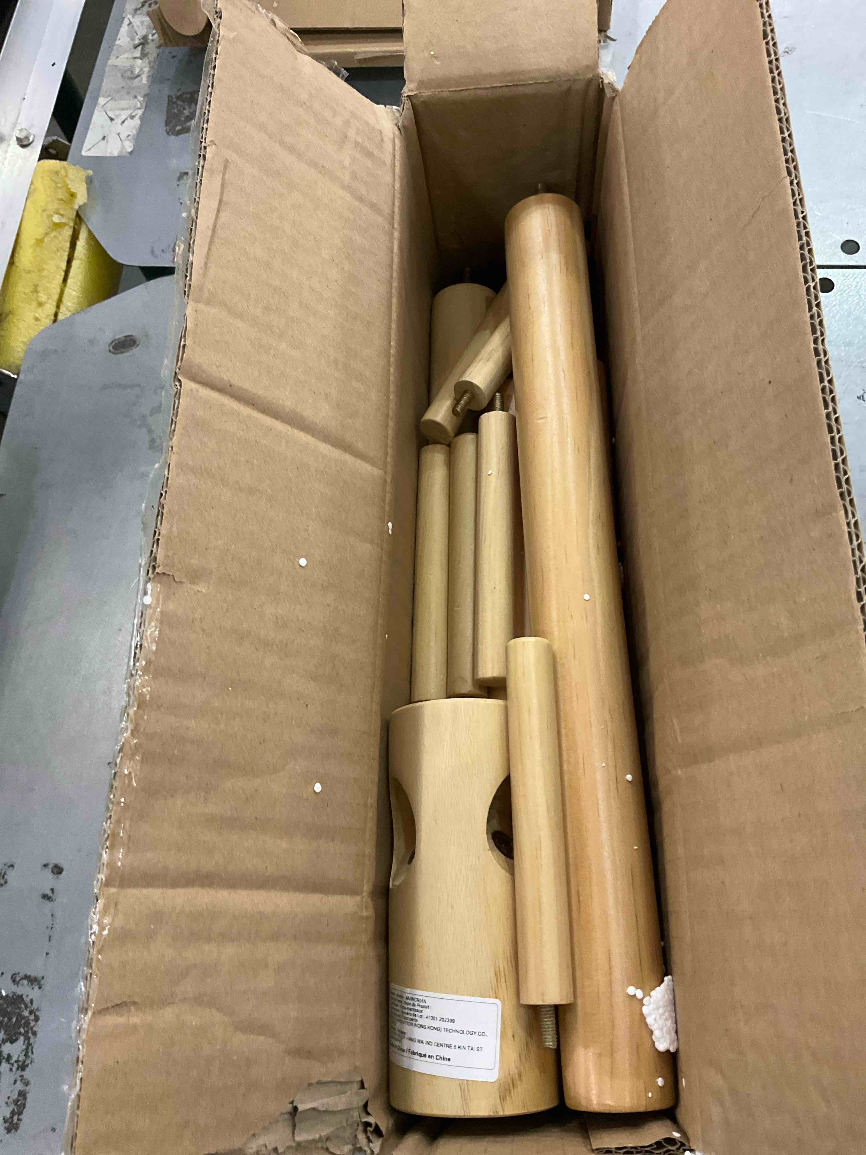 AMADA HOMEFURNISHING Coat Rack Stand, Wooden Coat Rack Freestanding with 8 Hooks, Coat Tree with 3 Height Configurations for Entryway, Hallway, Bedroom, Office, AMWCR01N