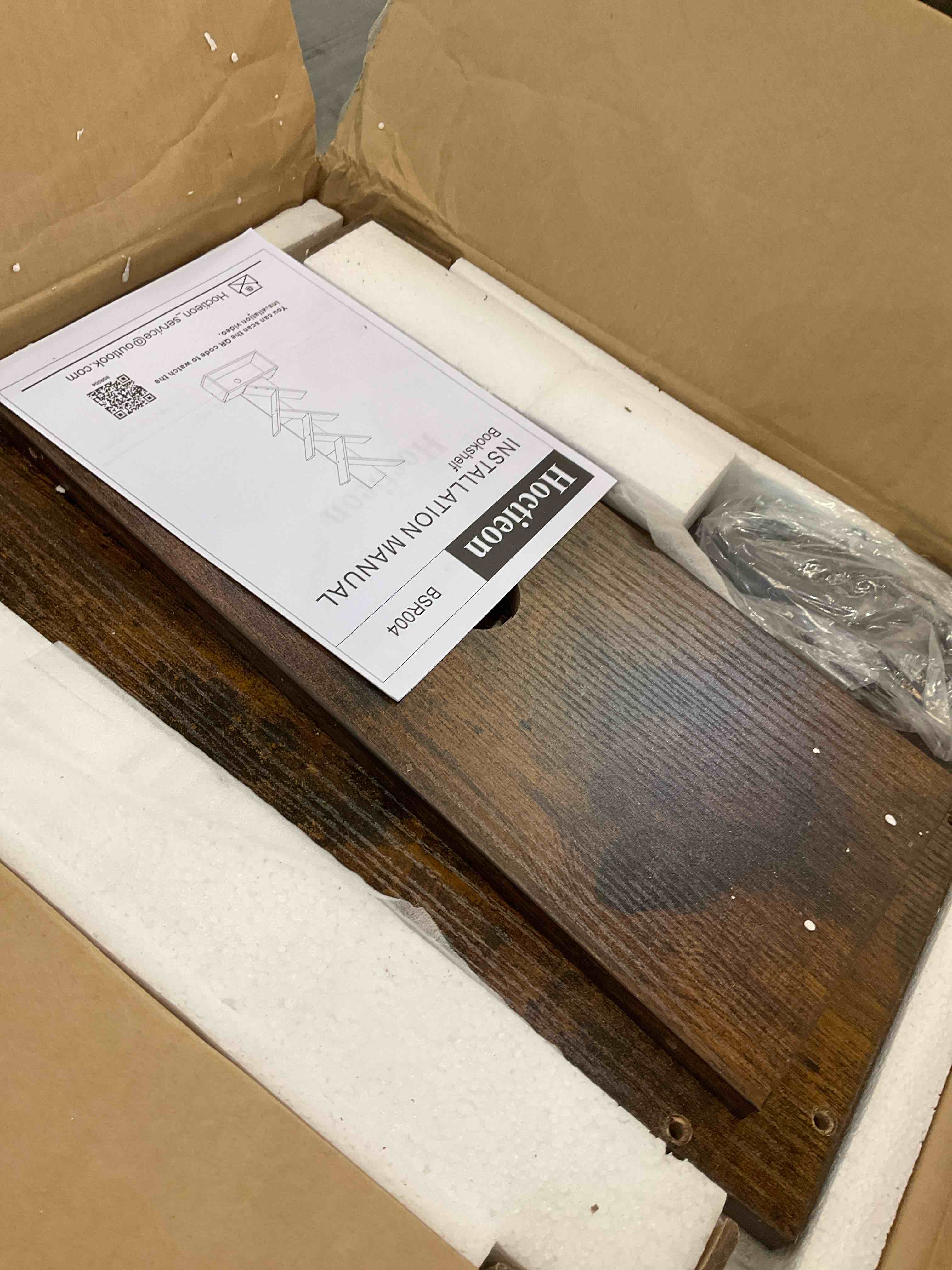 Hoctieon 6 Tier Tree Bookshelf, 6 Shelf Bookcase with Drawer, Modern Book Storage, Free Standing Tree Bookcase, Utility Organizer Shelves for Home Office, Living Room, Bedroom, Rustic Brown