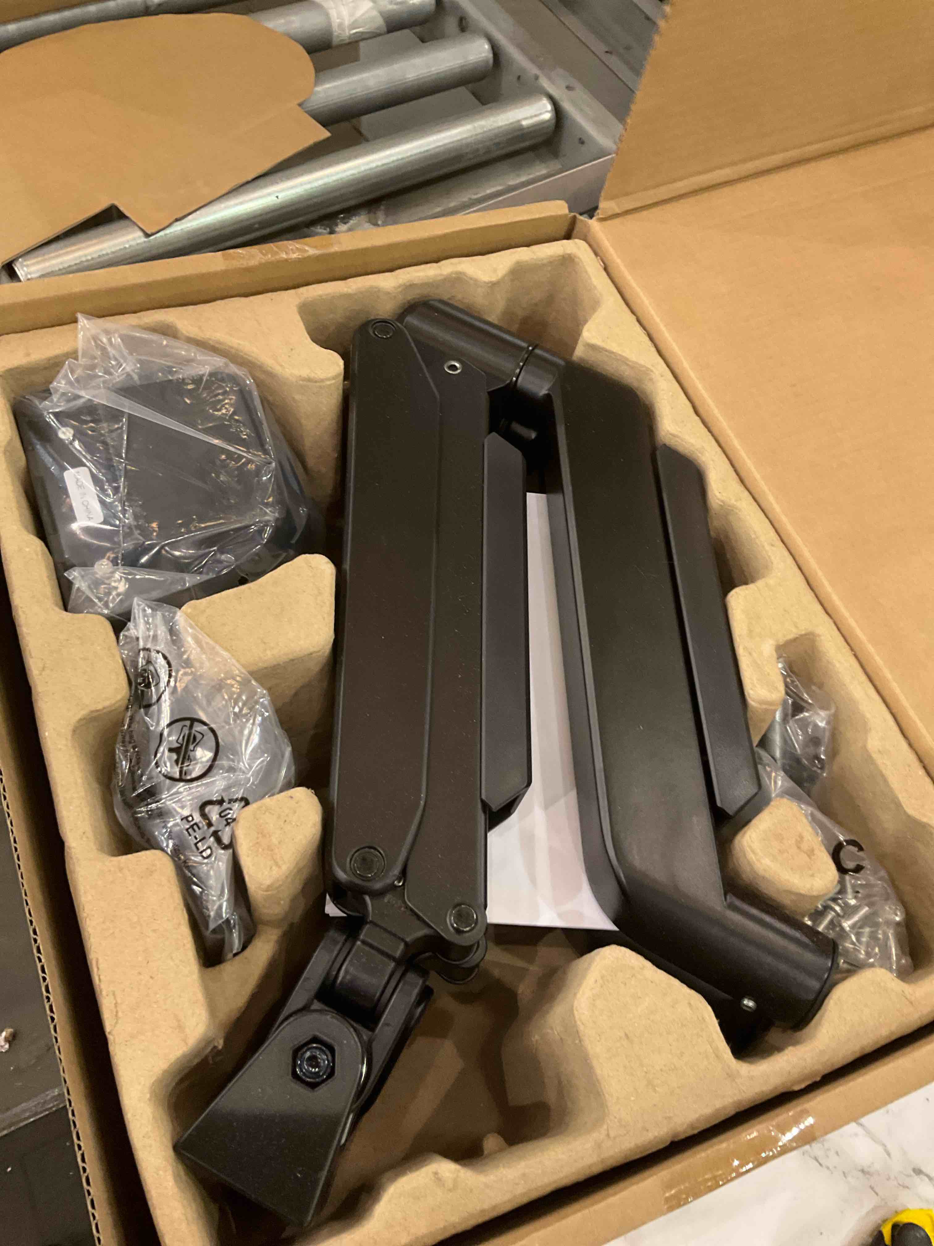 MOUNTUP Dual Monitor Mount fits 17''-42'' Ultrawide Screen, Holds 6.6-33lbs, Dual Monitor Arm Desk Mount, Heavy Duty Gas Spring Monitor Stand for 2 Monitors, Vesa Mount with Clamp/Grommet Base