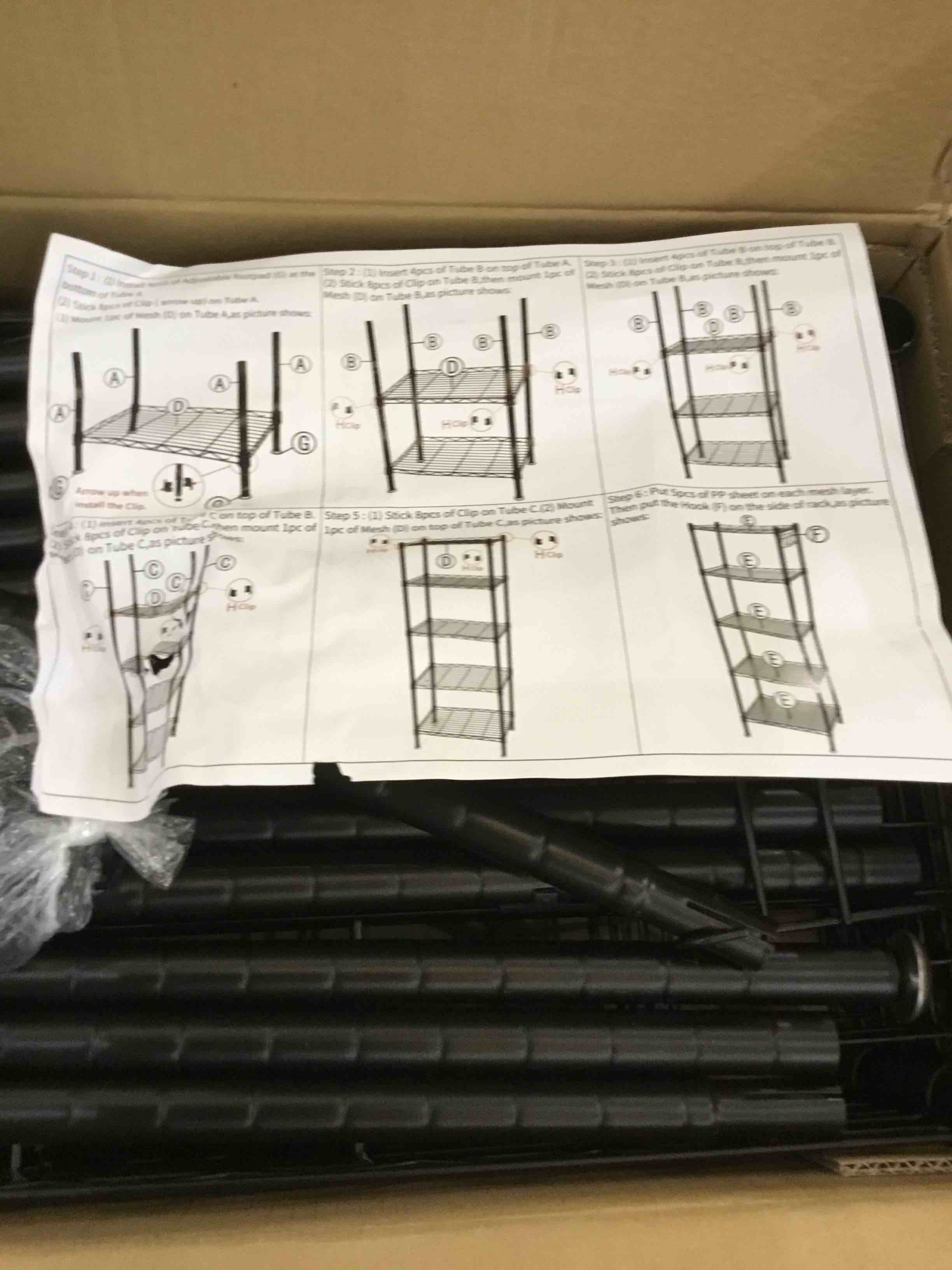 sorcedas 5 tier metal shelf Metal Shelving Unit, 5 Tier Kitchen Storage Shelf Rack,Free Standing Shelving Unit Heavy Duty Shelves Rack Bathroom Shelf Plant Standfor Pantry Closet Kitchen Laundry,Black