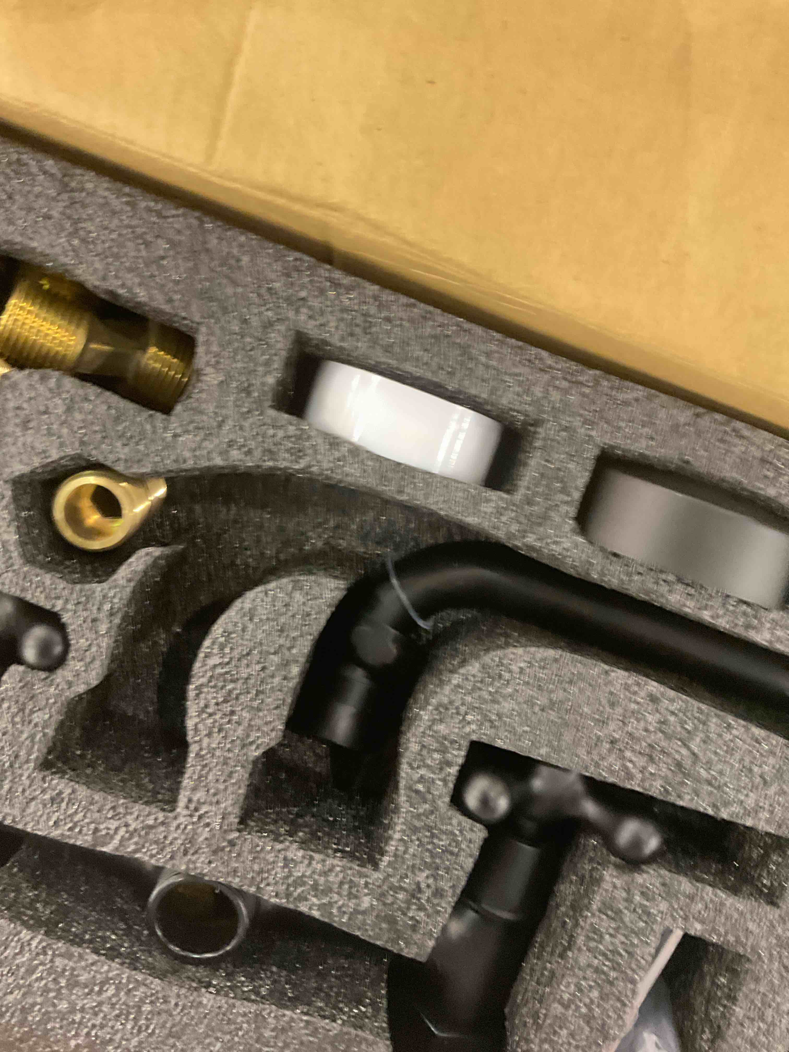 Airuida Matte Black Wall Mount Kitchen Faucet, 6 Inch(15cm) Spout Wall Mount Laundry Sink Faucet, Adjustable Center Double Handles Hot and Cold Water Mixer Tap 360 Rotatable Restaurant Faucet