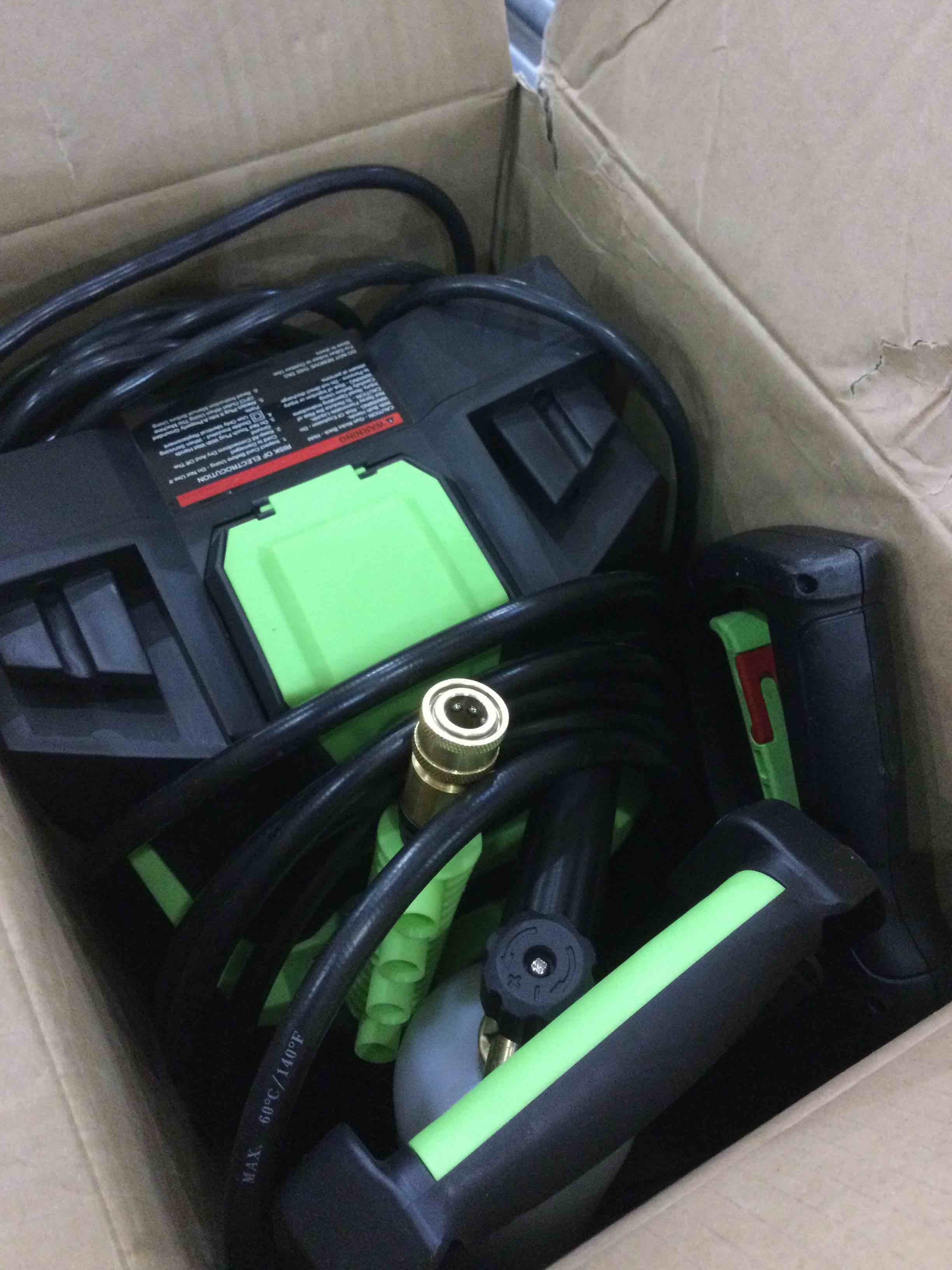 PowRyte Electric Pressure Washer, Foam Cannon, 4 Different Pressure Tips, Power Washer, 3800 PSI 2.4 GPM