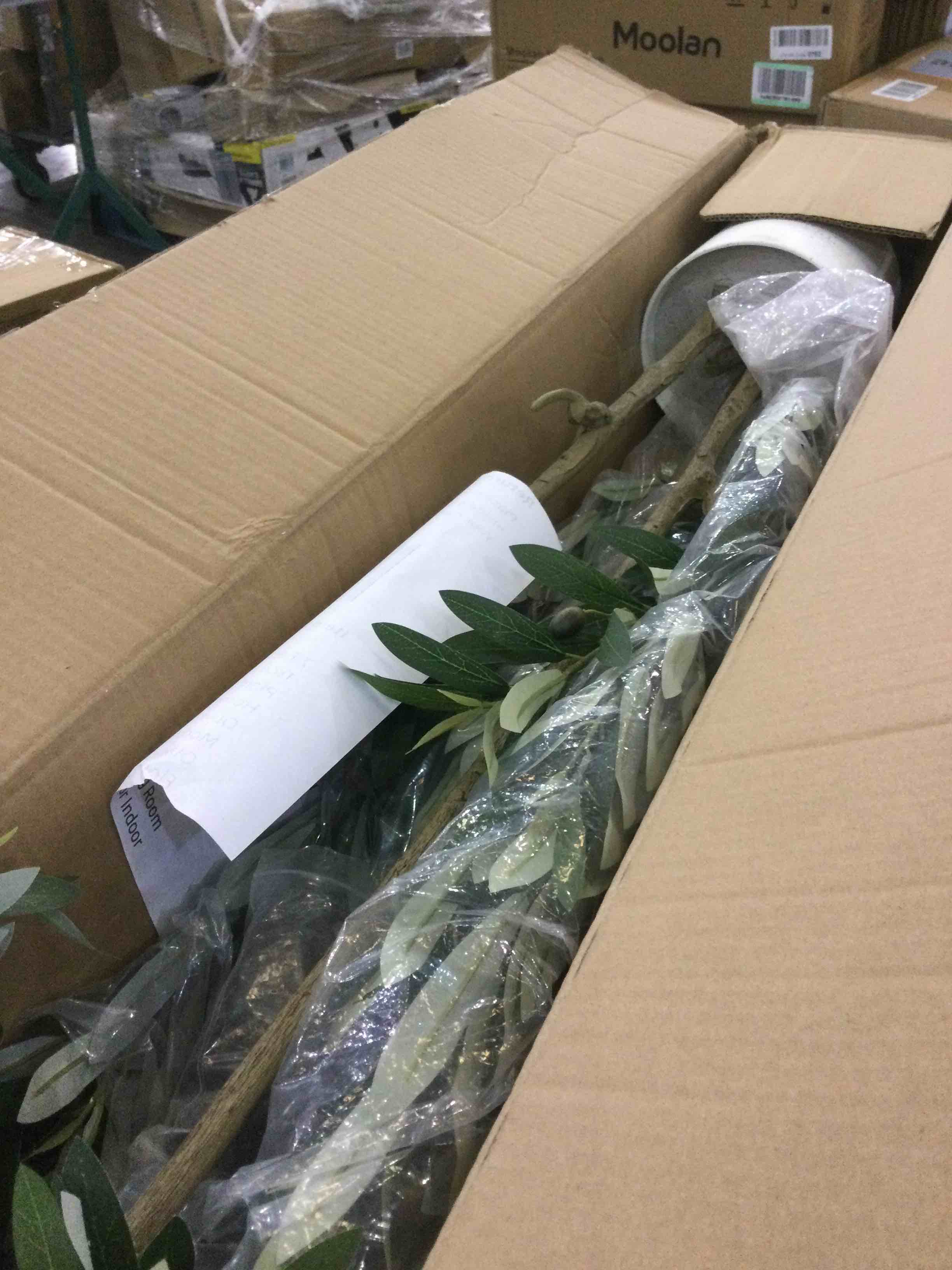 7 Feet (84'') Olive Tree Fluffy Artificial Plants Indoor for Home Corner, Faux Olive Tree for Modern Home Office Living Room Floor Decor Indoor