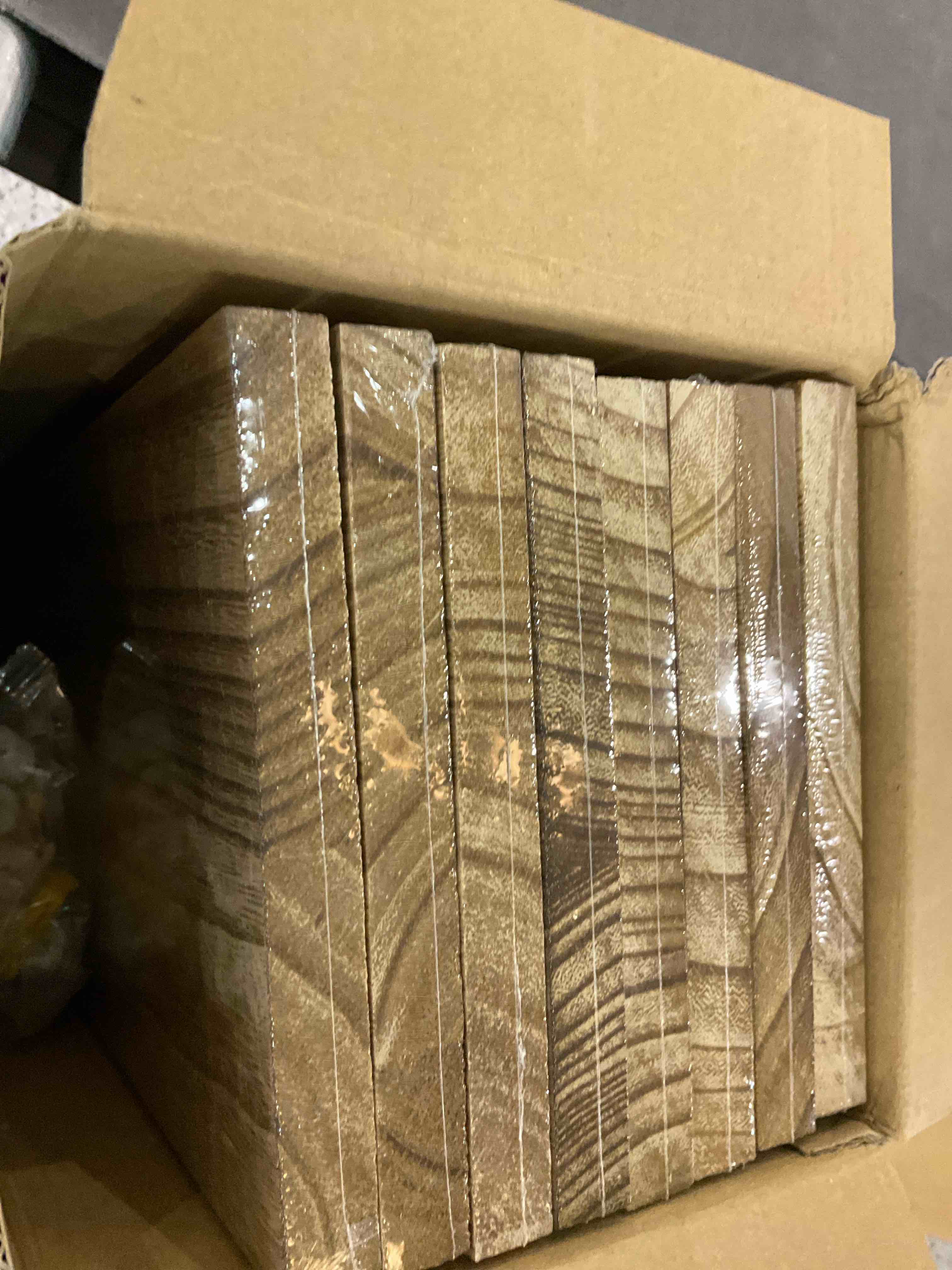 Boswillon Floating Shelves Set of 8, Rustic Wood Shelves for Wall Decor, Wall Mounted Shelves, Hanging Shelves for Wall Storage, Wall Shelves for Bedroom, Bathroom, Living Room - Carbonized Black