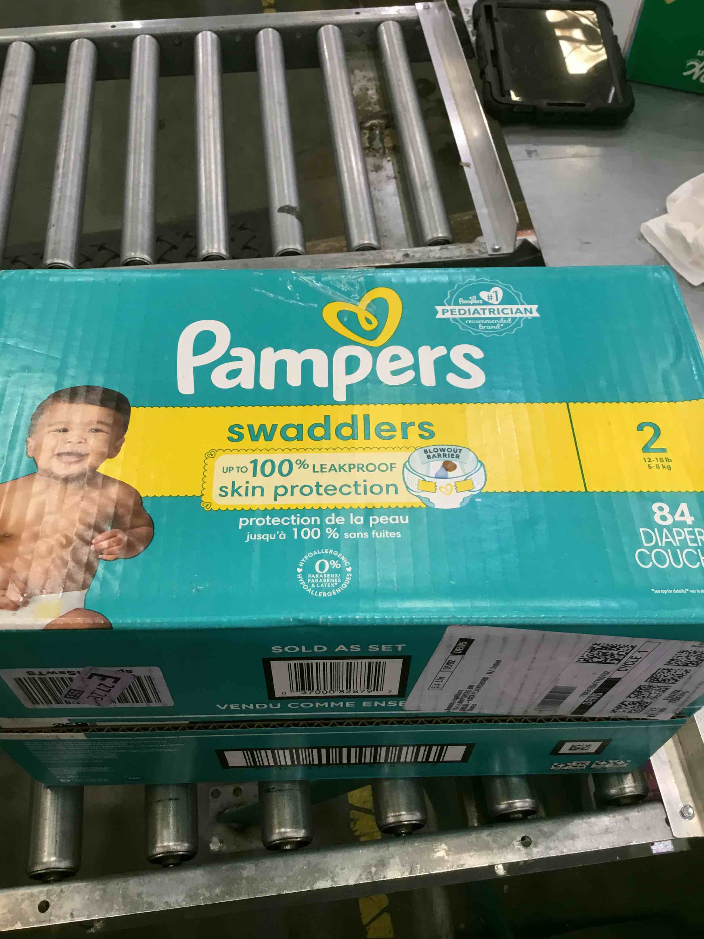 Pampers Swaddlers Diapers - Size 2, 84 Count, Ultra Soft Disposable Baby Diapers