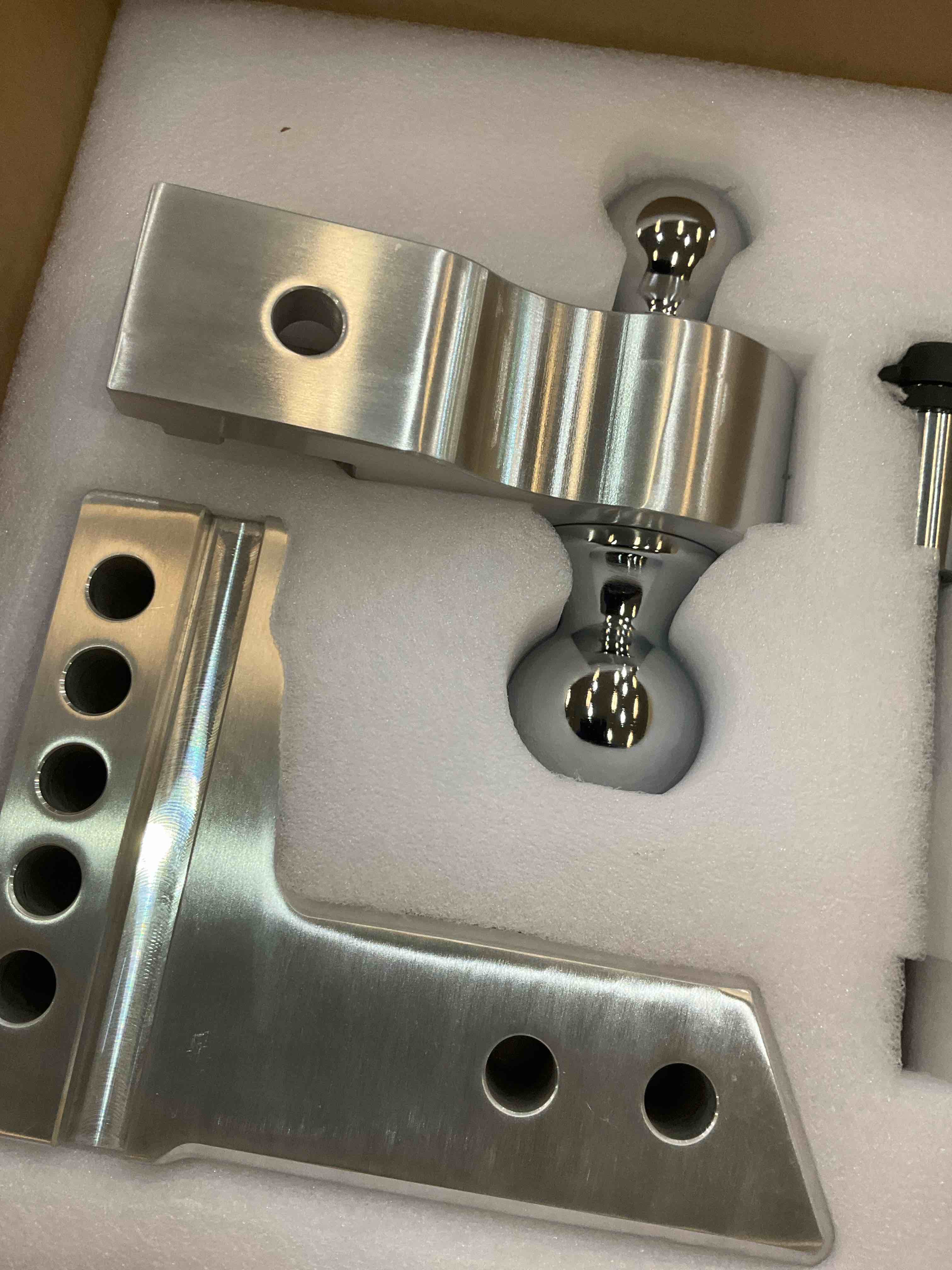 Adjustable Trailer Hitch Ball Mount, Fits 2.5 Inch Receiver, 6 Inch Drop Hitch,18,500 LBS GTW, Forged Aluminum Shank, 2 Inch & 2-5/18 Inch Dual Balls with Double Hitch Locks and Pins