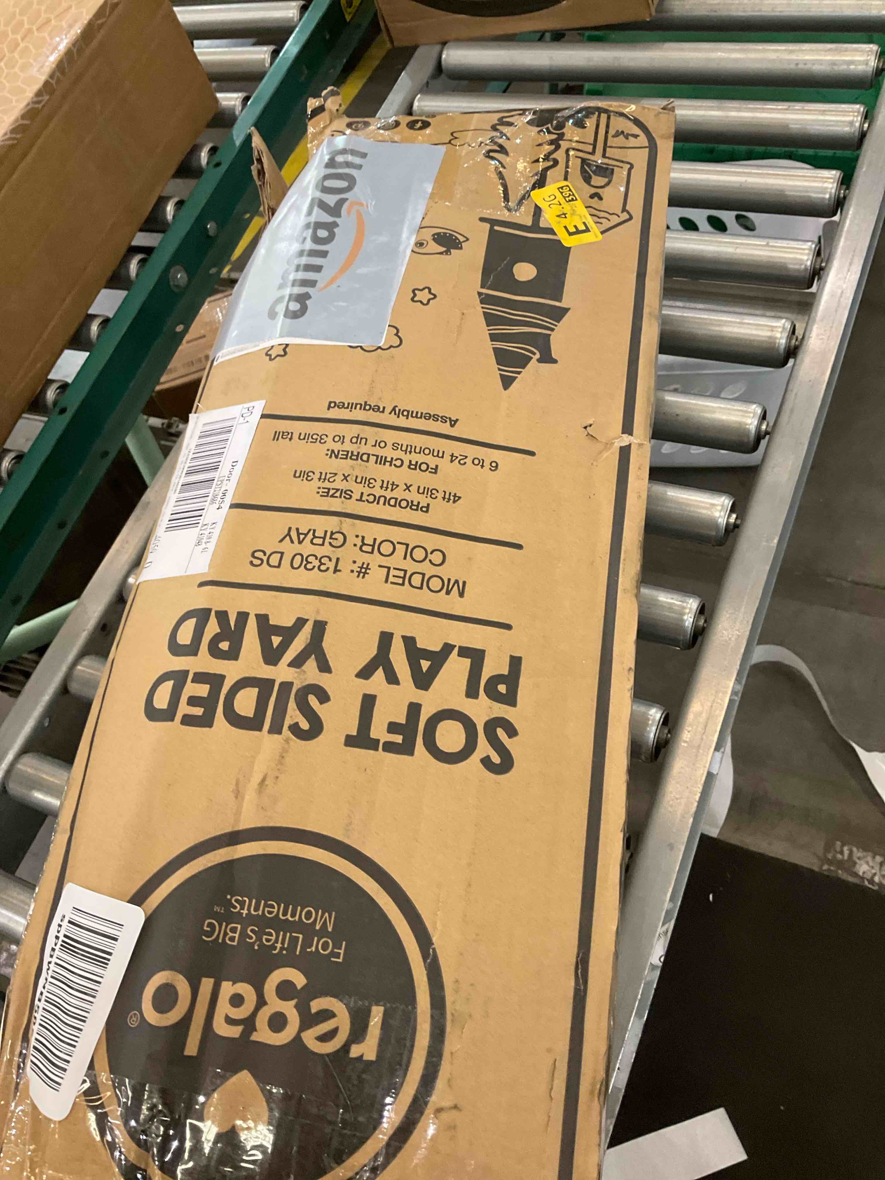 Regalo Soft Sided Playpen for Babies and Toddlers, Award Winning Brand Gray Mesh, for 6 to 24 Months Old, 27 Inches Tall, Indoor Playpen