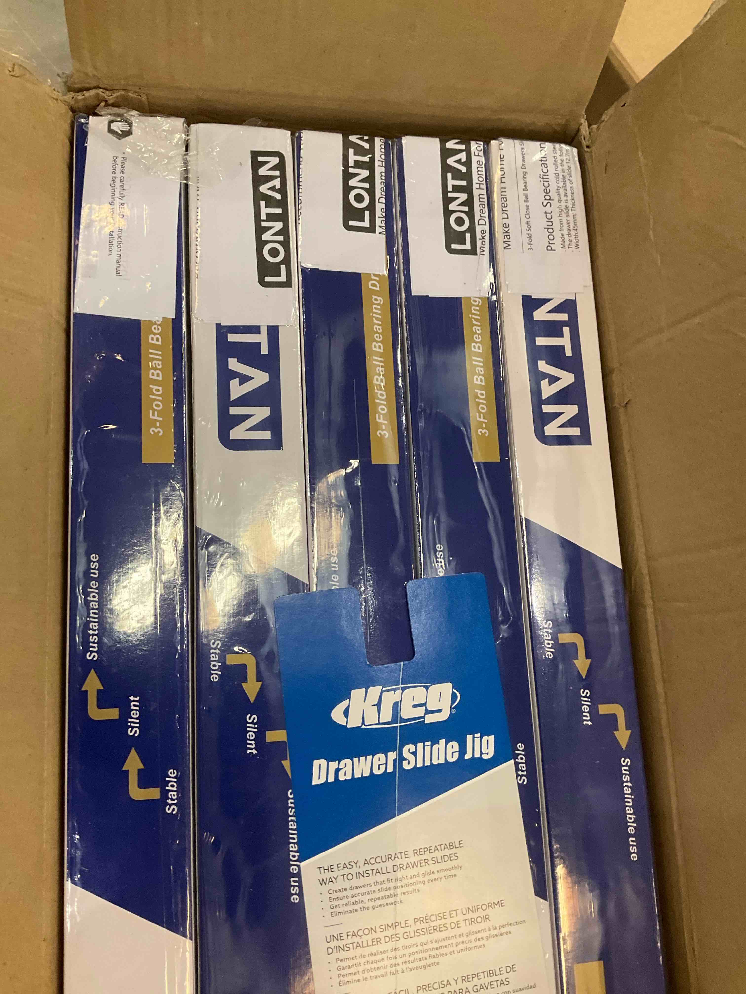 10 Pairs Soft Close Drawer Slides 20in - LONTAN - SL4502S3-20 Ball Bearing and Full Extension Dresser Drawer Slides 100lb Capacity Heavy Duty Drawer Slides for Cabinet