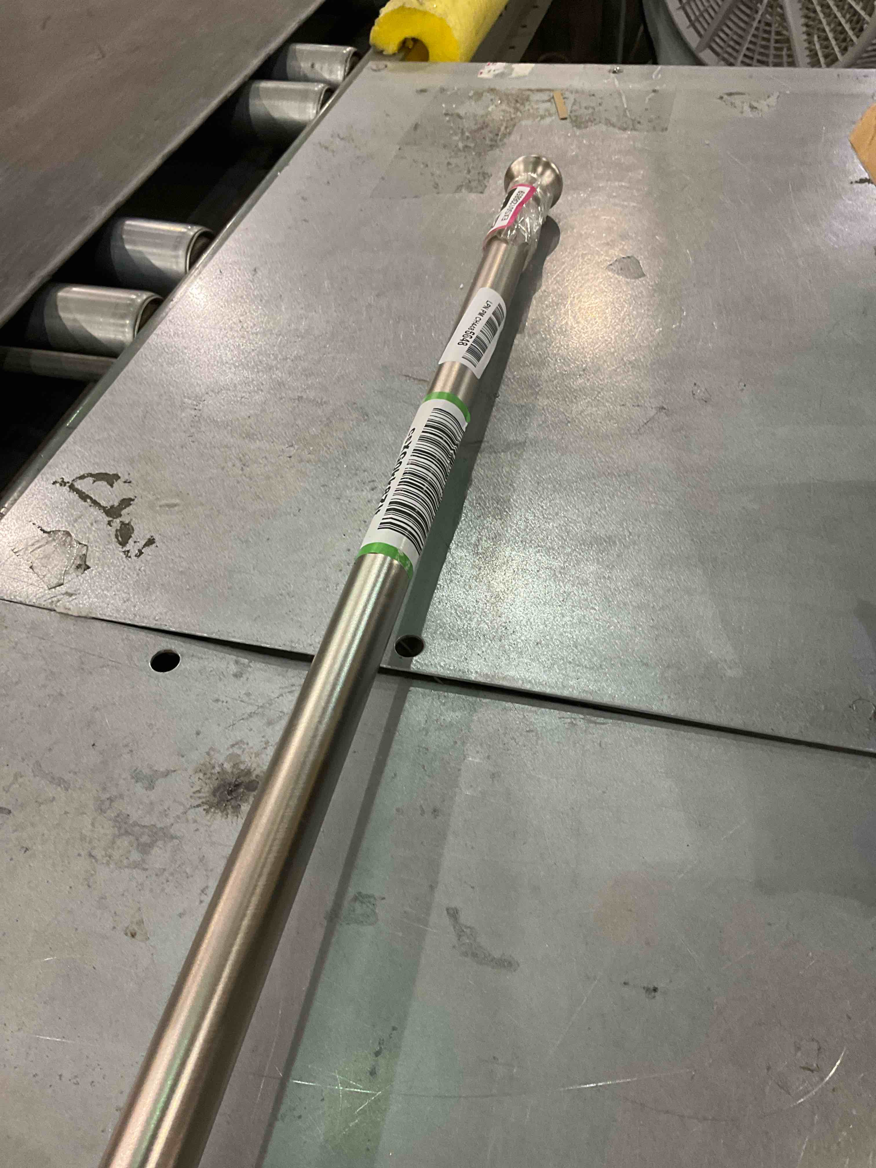 Amazer Spring Tension Curtain Rod - 54-90 Inches Rust-Resistance Shower Curtain Rod Bathroom Rod, Nickel