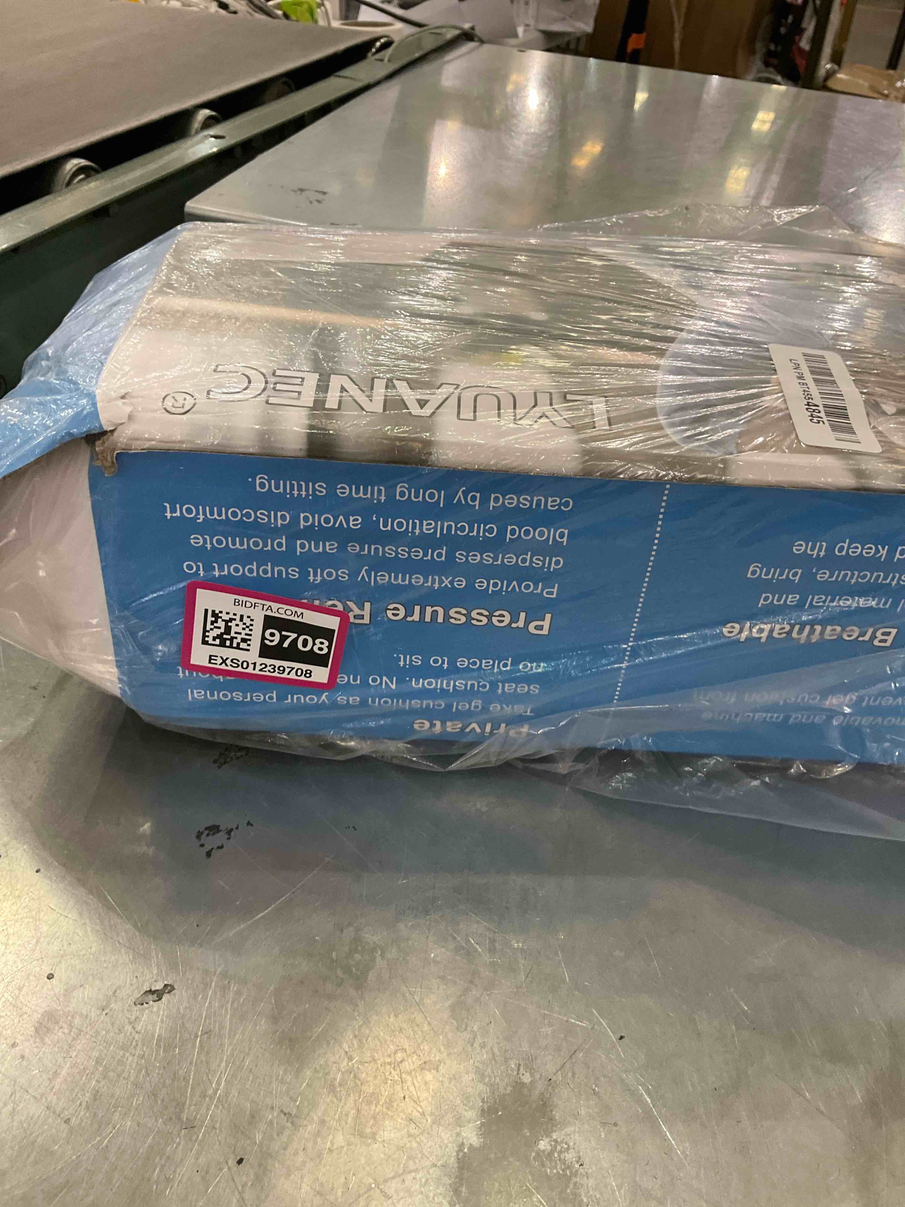 Gel Seat Cushion 2.4 Inch Thick, Double Thicken Layer, Relief Tailbone Pressure, Breathable Honeycomb Design Gel Cushion with Washable Non-Slip Cover for Office Chair, Car Seat, Wheelchair (Purple)