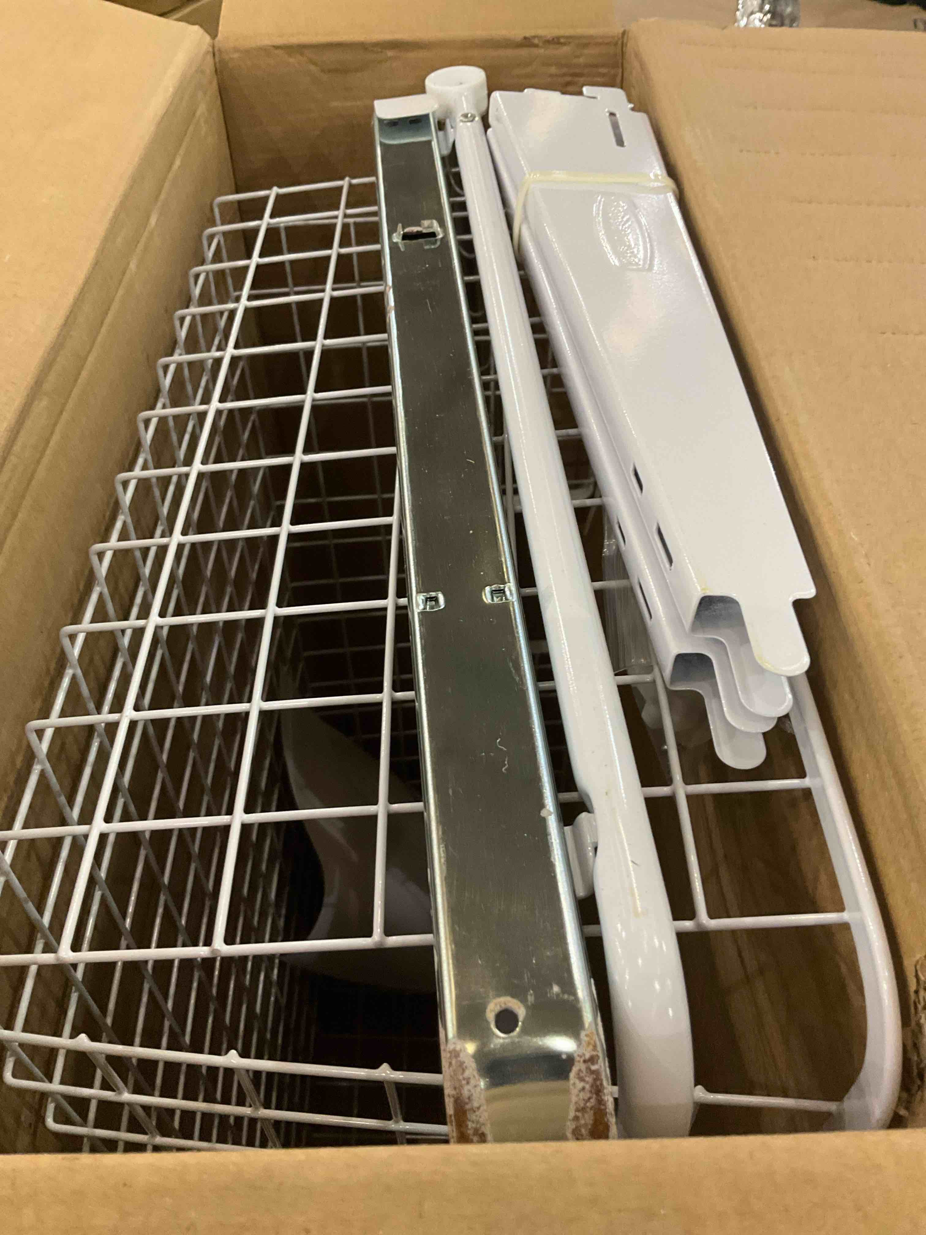 Rubbermaid Configurations Sliding Basket for Closet Drawer Organization, Sturdy Slide Out Basket, White