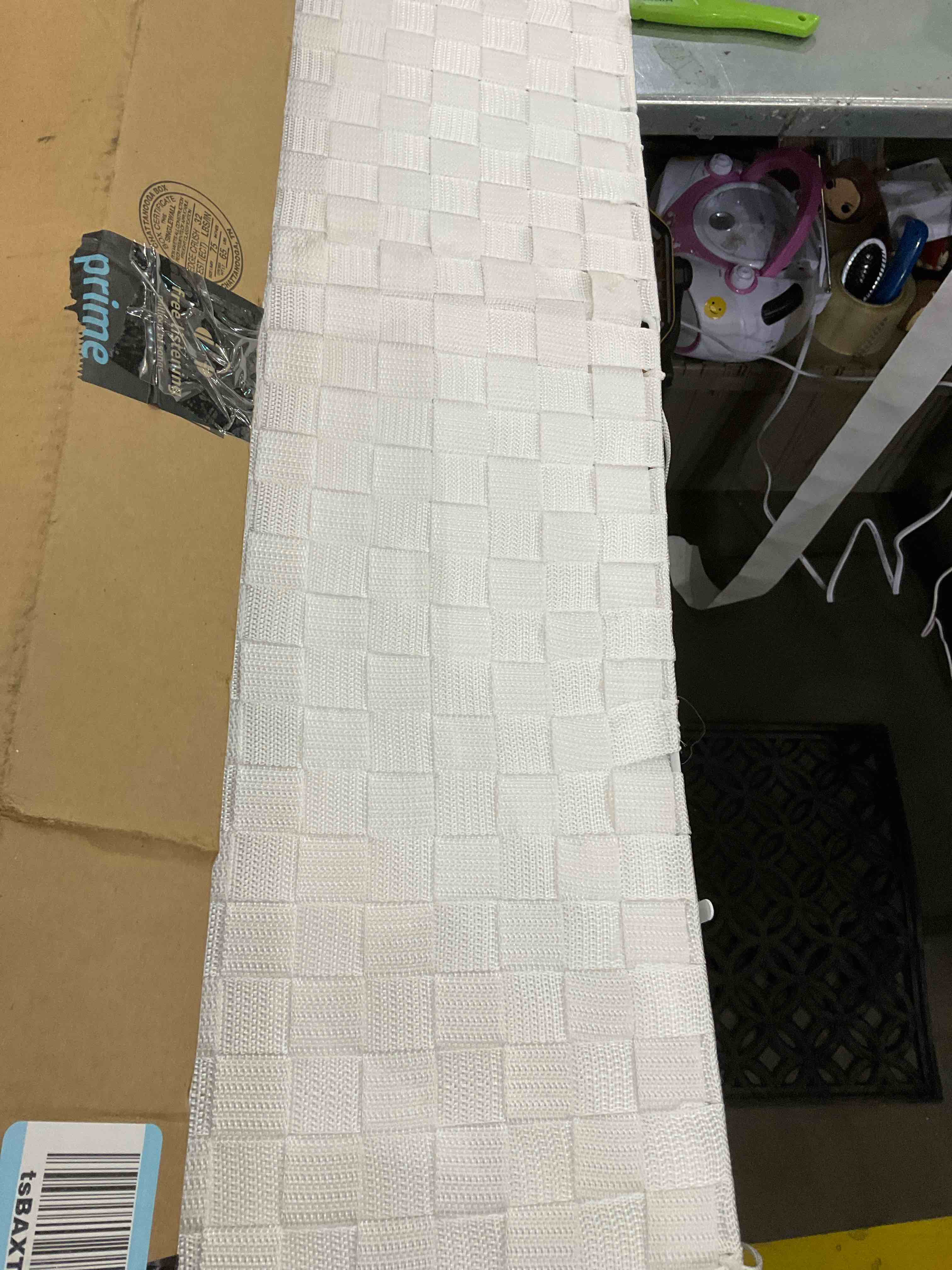 Fiona's magic Laundry Hamper Basket with Lid, Handwoven 90L Large Clothes Hamper with Removable Liner Bags, Collapsible White Tall Hamper for Bathroom, Bedroom and Dorm Room Organizer